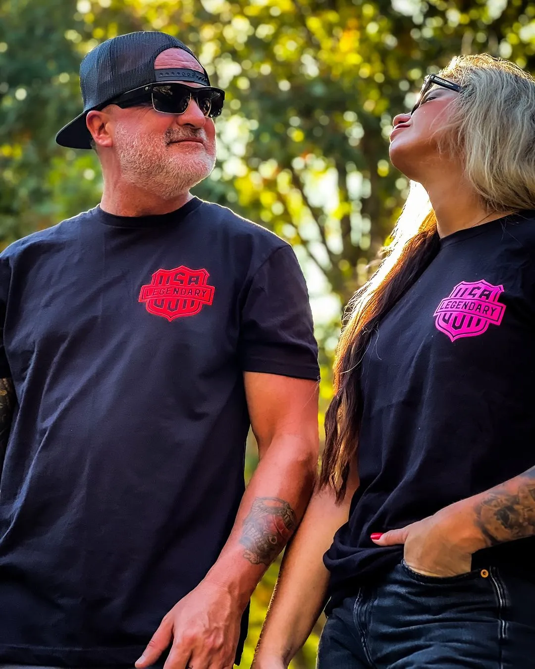 Legendäres 'Color Shield' Motorrad-T-Shirt