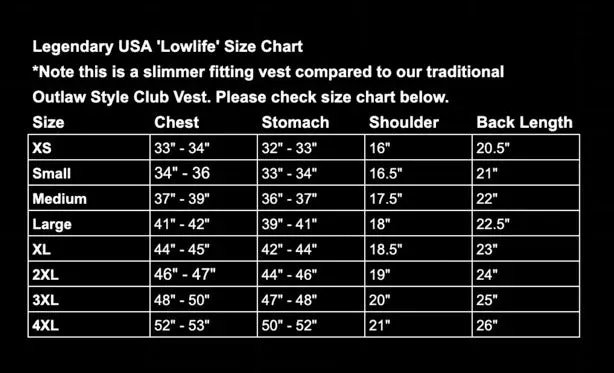 Legendärer 'Lowlife Z' Schwarzer Cropped Passform Leder Club Style Motorrad-Weste