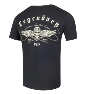 Legendäres USA 'Custom Leather Cuts' Motorrad-T-Shirt