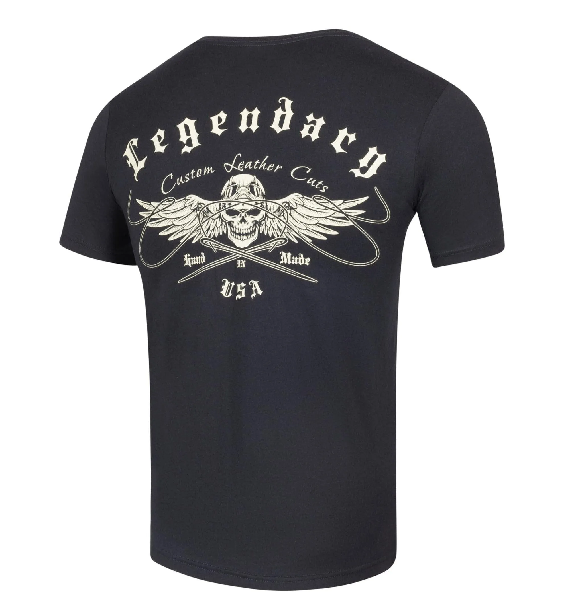 Legendäres USA 'Custom Leather Cuts' Motorrad-T-Shirt