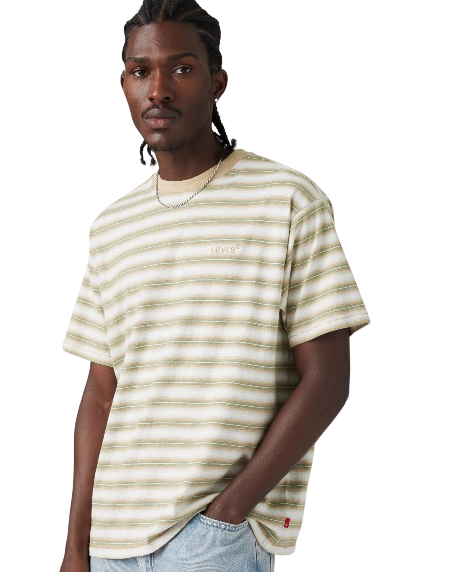 Levi's® Red Tab™ Vintage T-Shirt in gestreiftem Break Stripe Paloma Heather Jersey