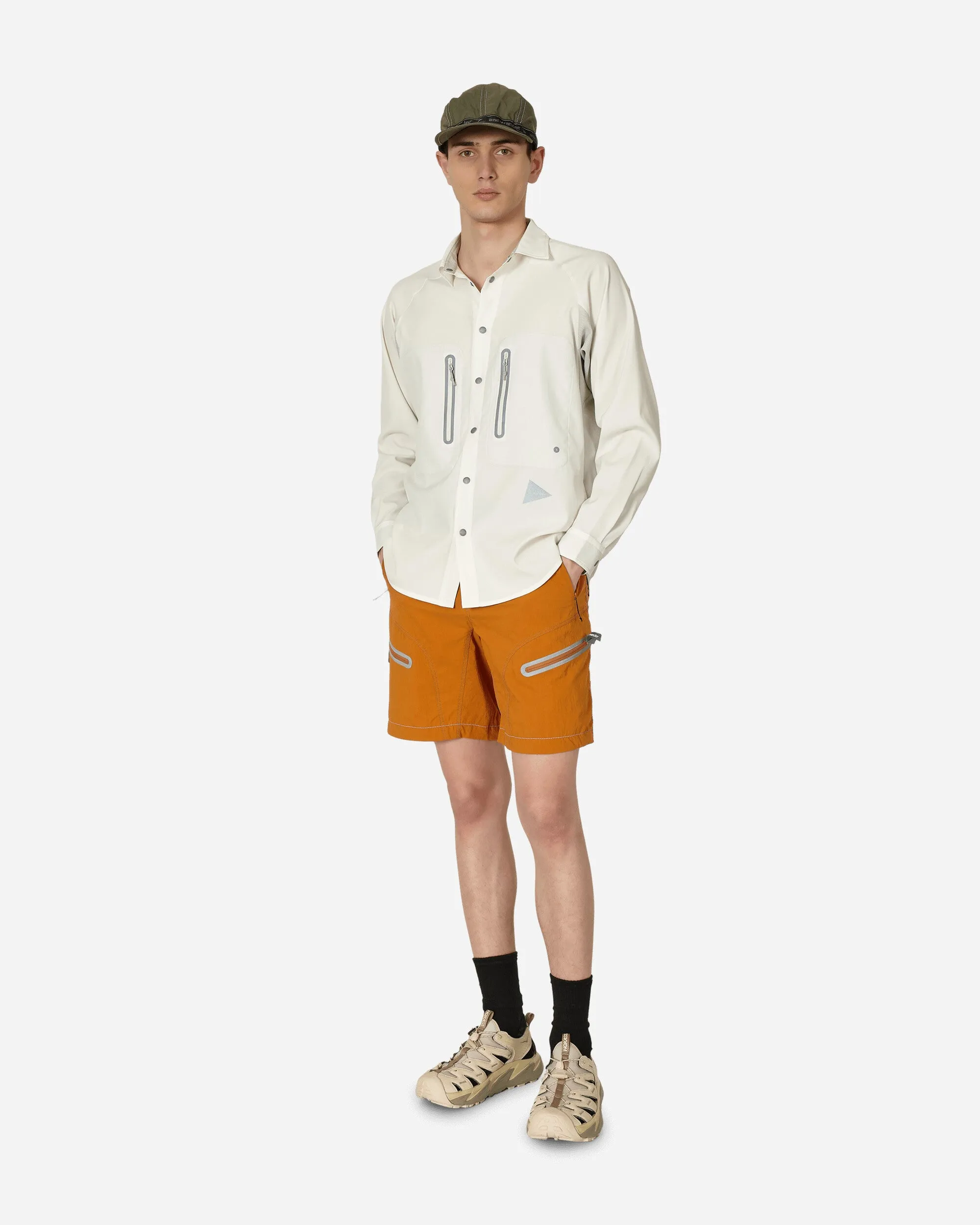 Leichte Wander-Shorts in Orange