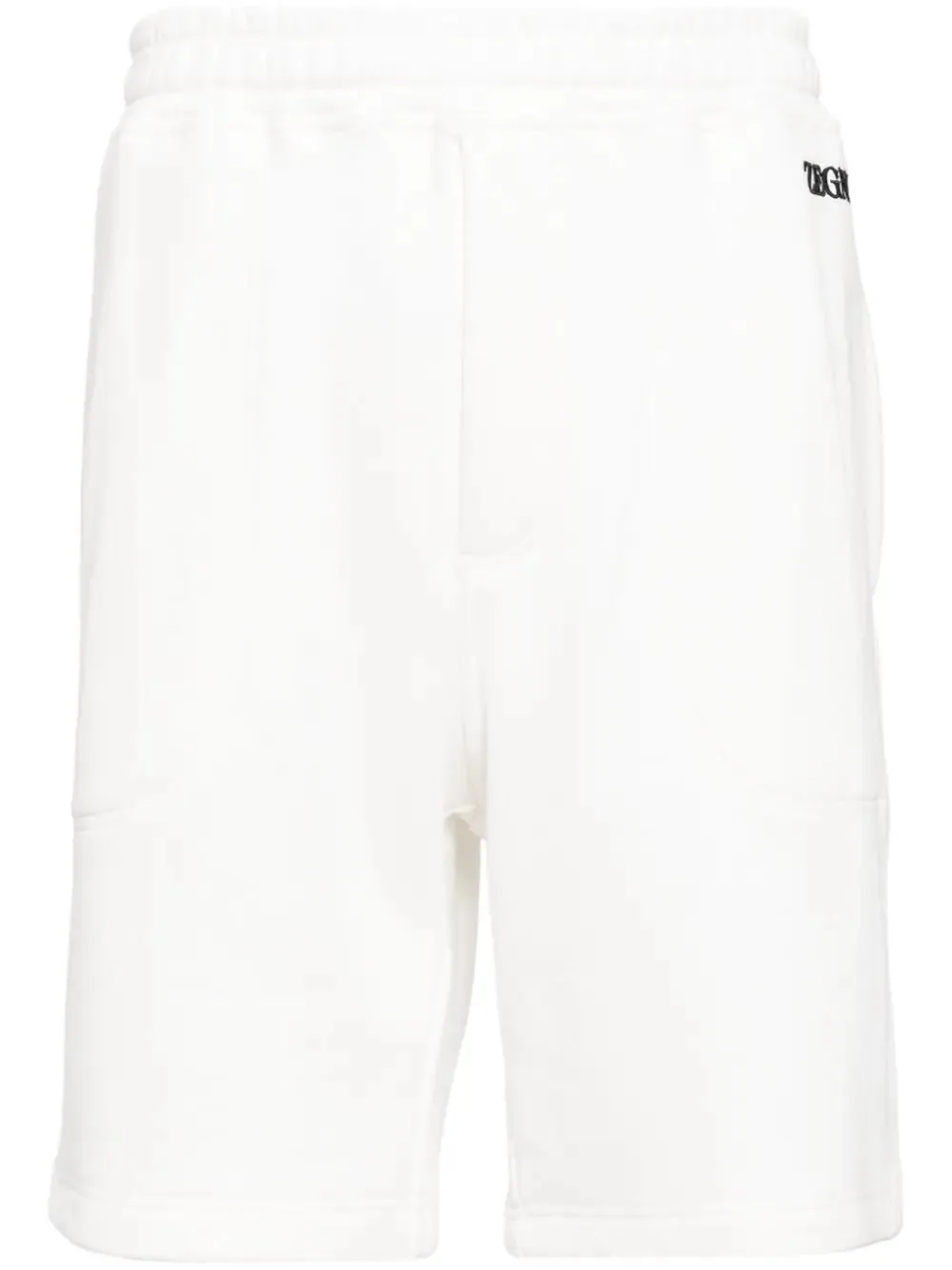 Logo-Bestickte Jersey-Laufshorts