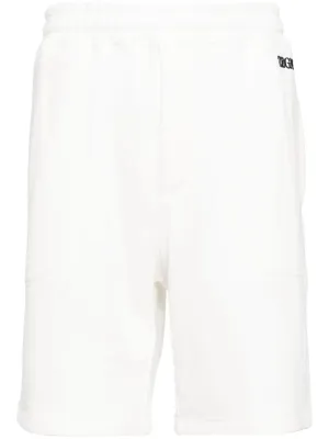 Logo-Bestickte Jersey-Laufshorts