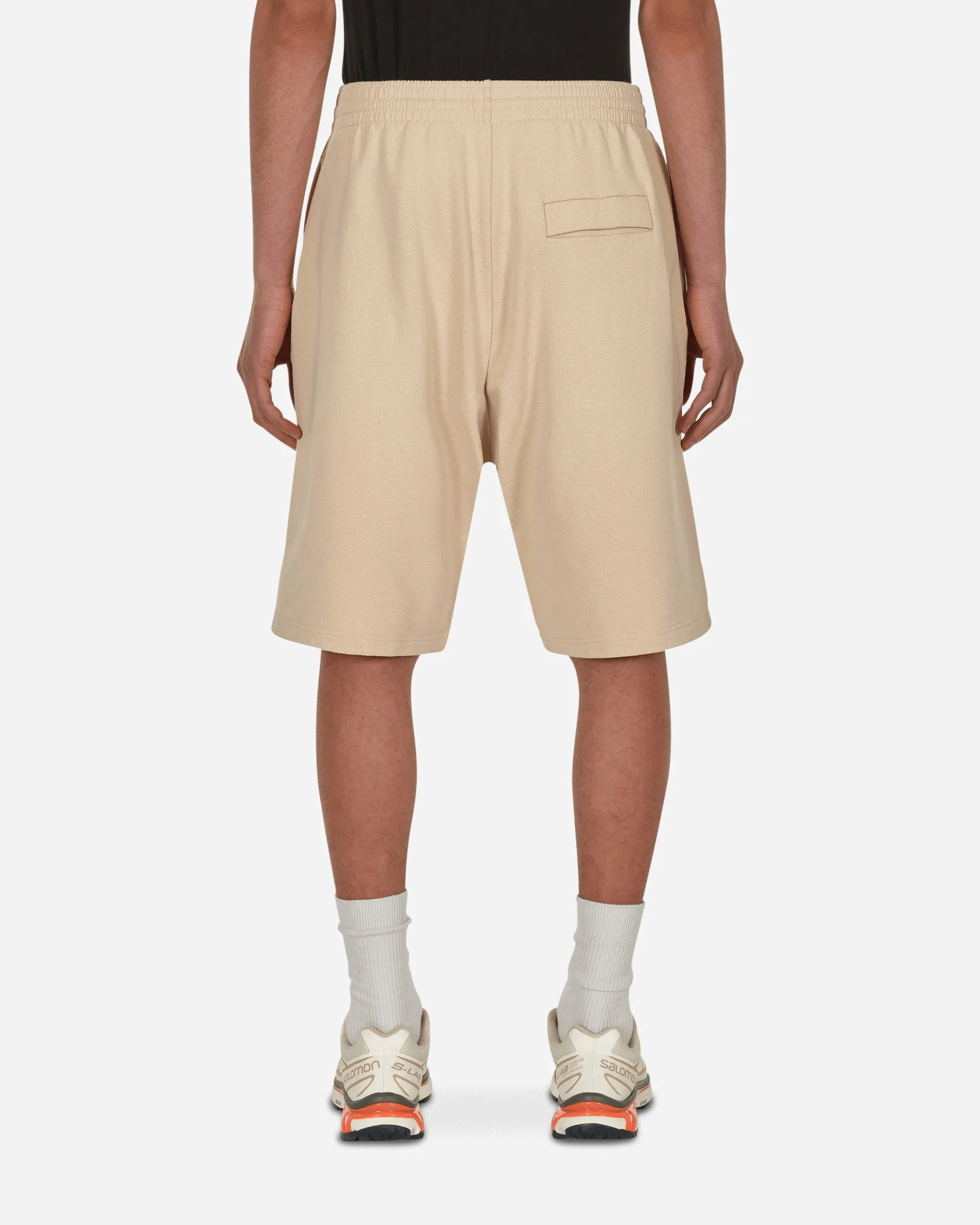 Logo Weite Bein Shorts Beige