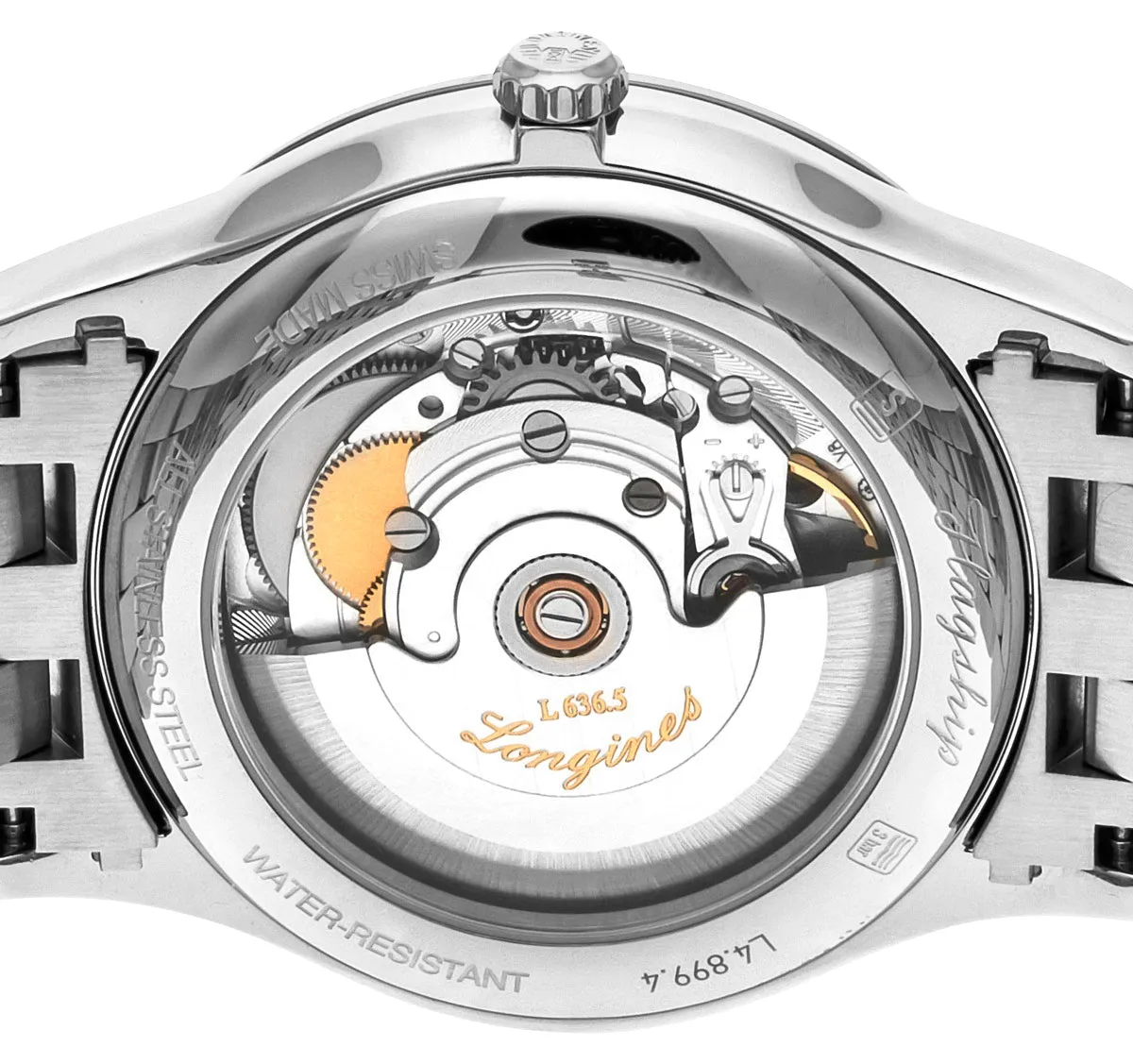 Longines Flagship Automatik Edelstahl Weißes Zifferblatt Tag/Datum Herrenuhr L4.899.4.21.6 Longines Uhren