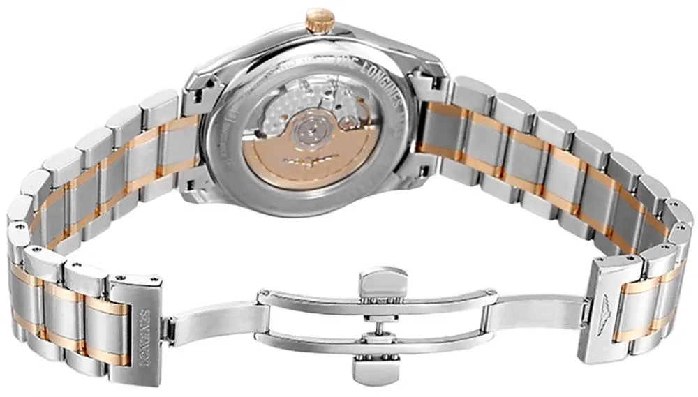 Longines Master Collection Automatik Edelstahl und Roségold Silber Zifferblatt Tag-Datum Herrenuhr L2.755.5.79.7 Longines Uhren