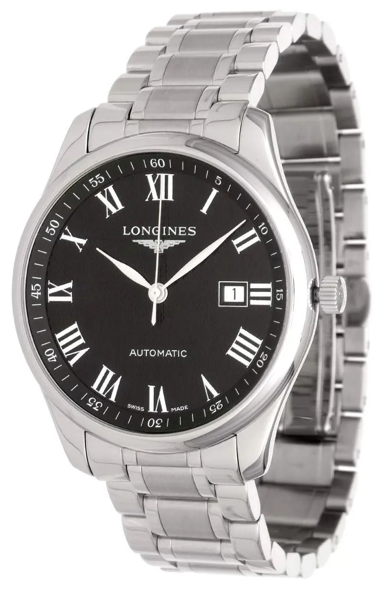 Longines Master Collection Automatik Edelstahl Schwarz Zifferblatt Datum Herrenuhr L2.893.4.51.6 Longines Uhren