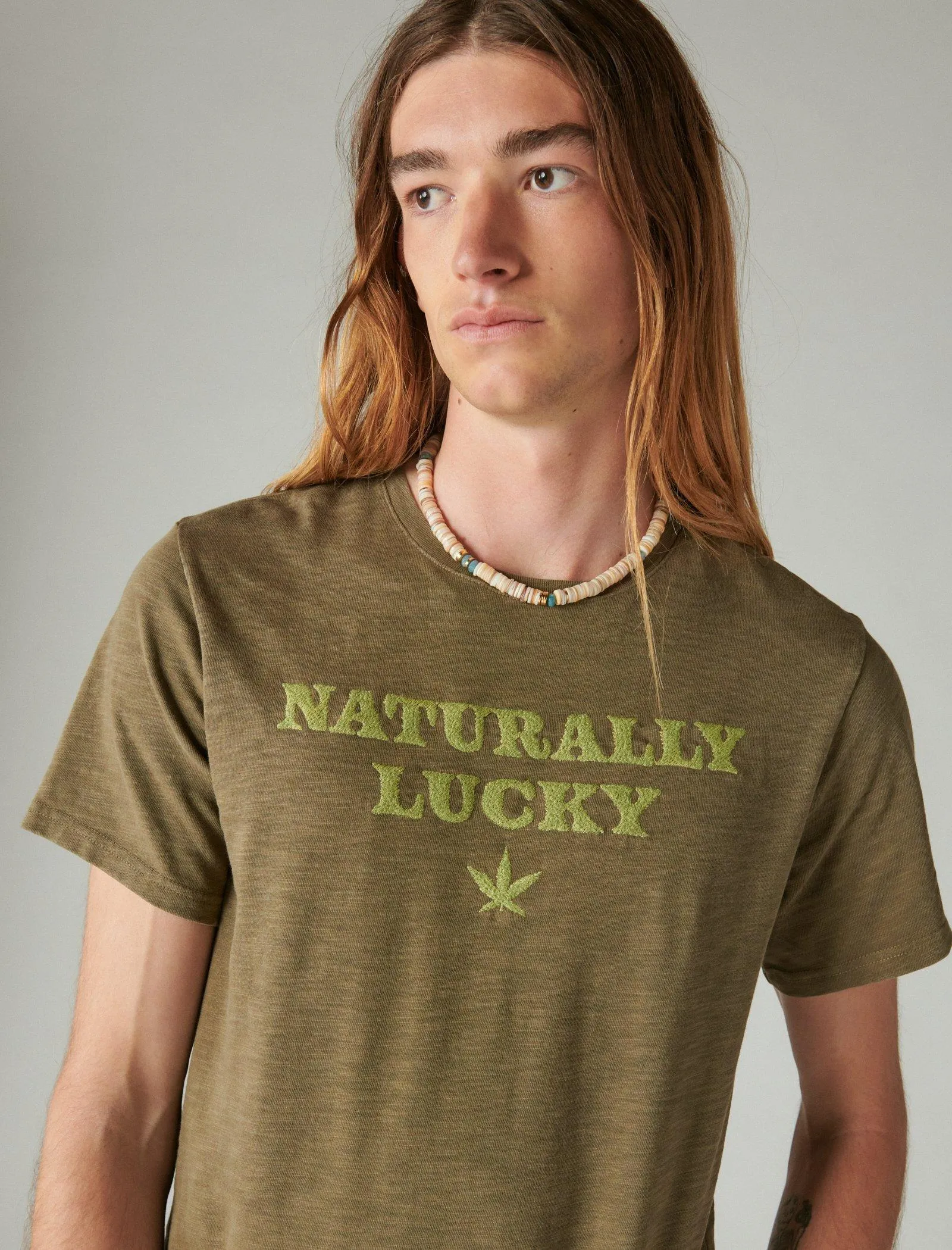 Lucky Brand Naturally Lucky T-Shirt Buche Lucky Brand