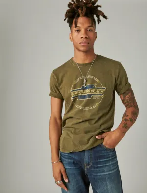 Lucky Brand Rock & Roll Chevy Grafik-T-Shirt Buche Lucky Brand