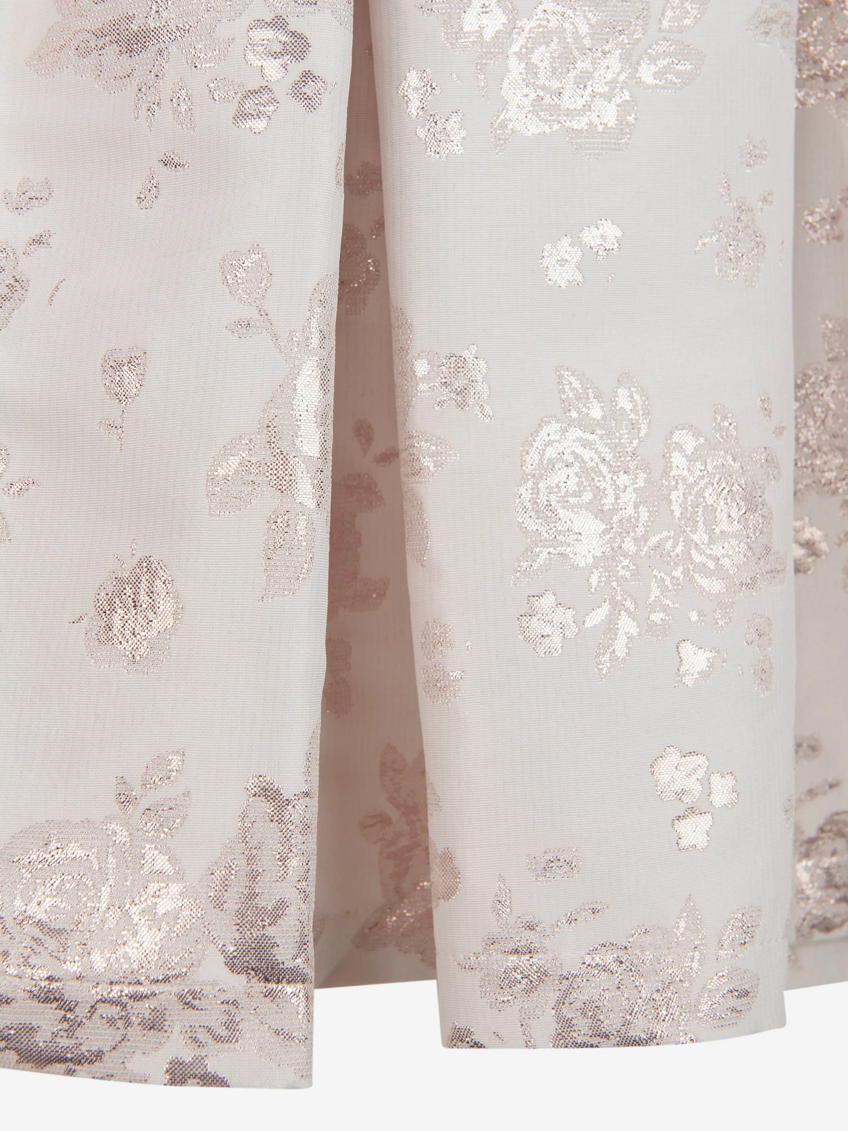 Mama Luma Girls Jacquard Anlasskleid in Gold