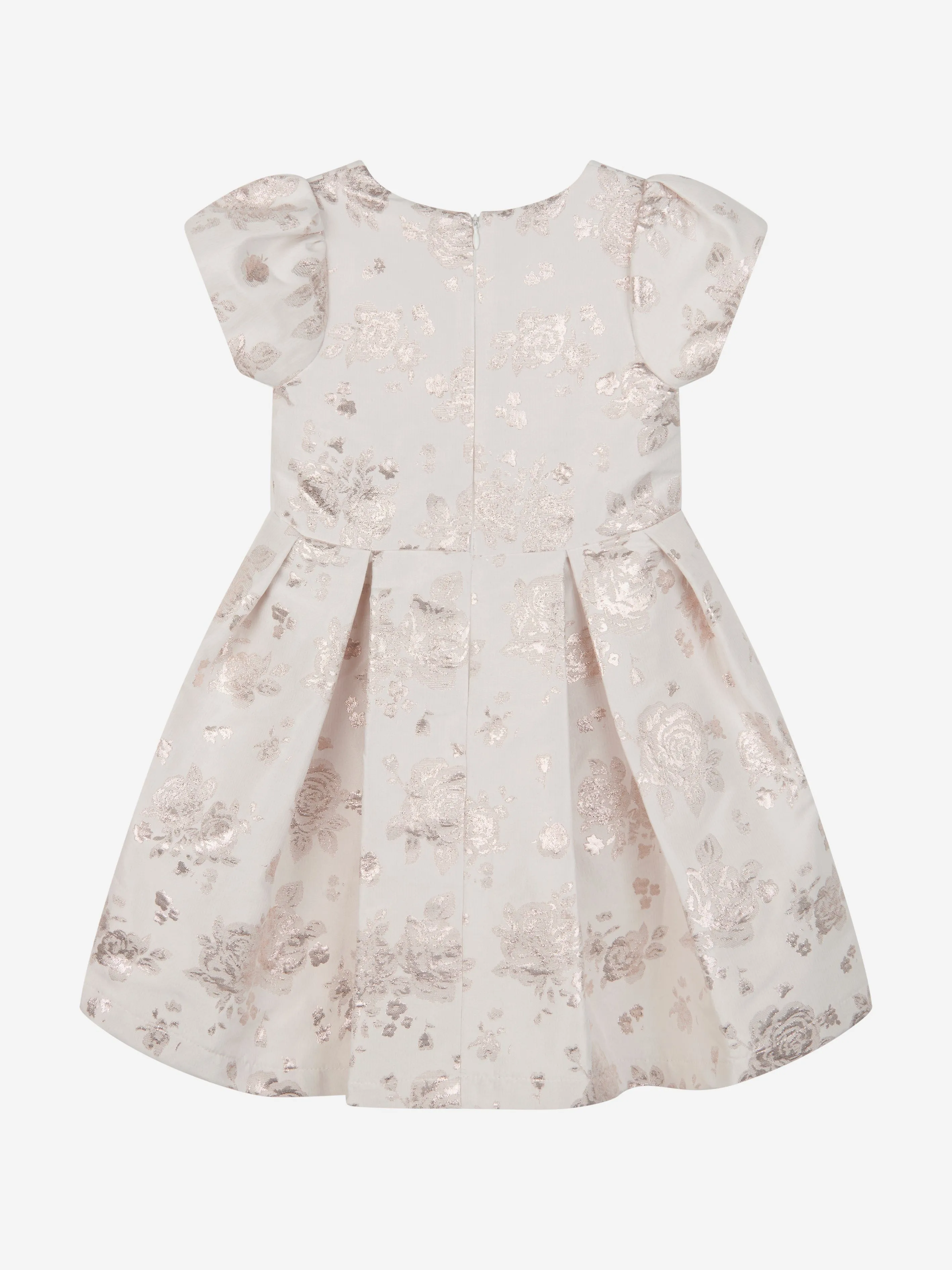 Mama Luma Girls Jacquard Anlasskleid in Gold