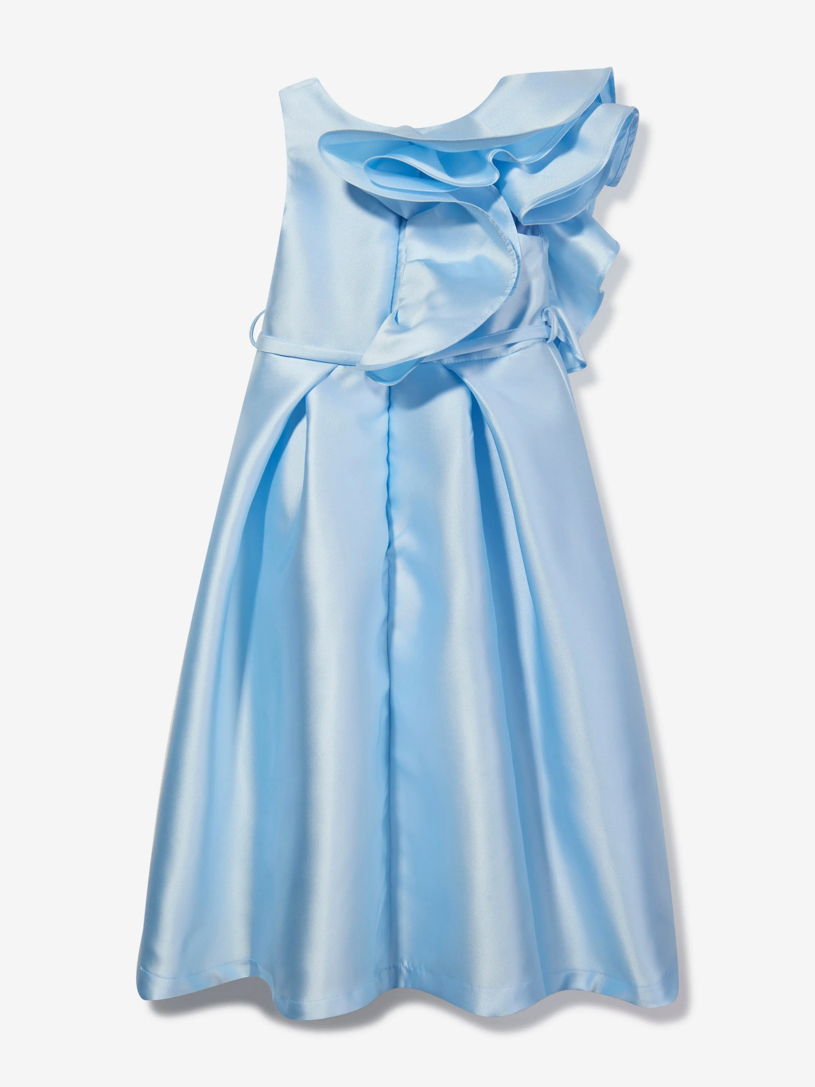Mama Luma Mädchen Große Schleife Anlasskleid in Blau