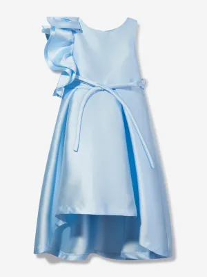 Mama Luma Mädchen Große Schleife Anlasskleid in Blau
