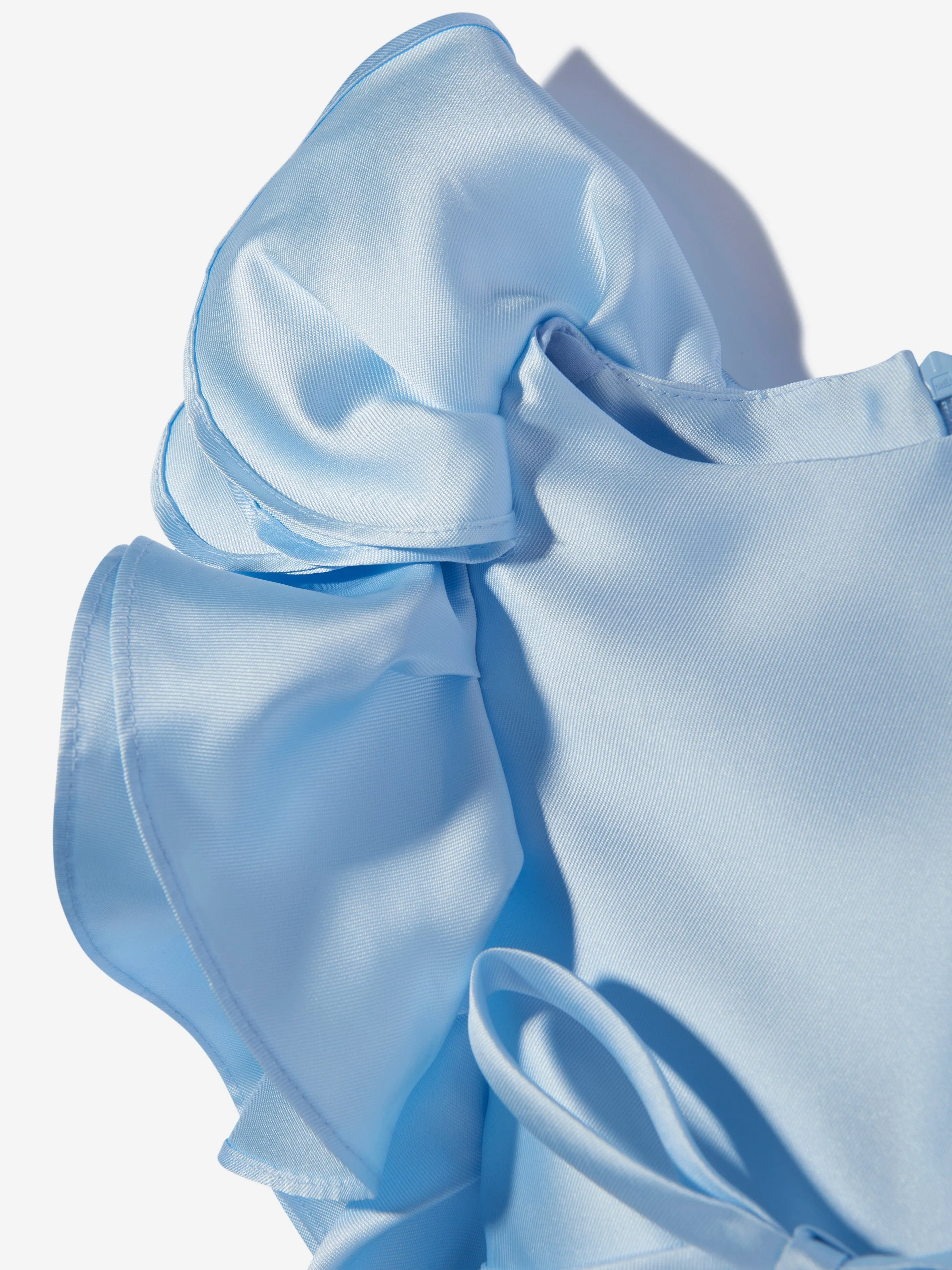 Mama Luma Mädchen Große Schleife Anlasskleid in Blau