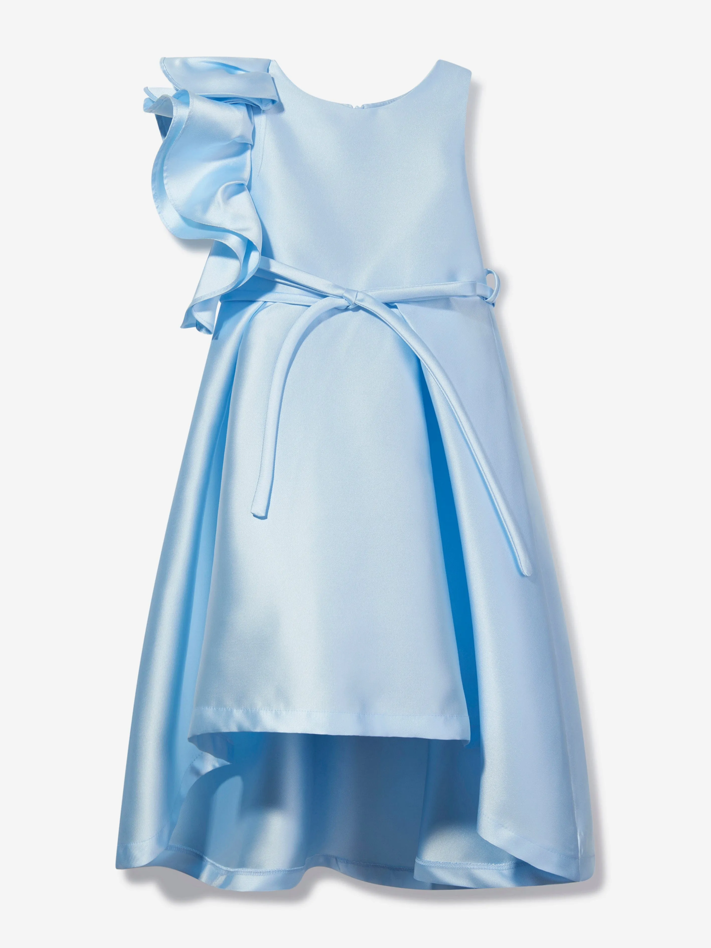 Mama Luma Mädchen Große Schleife Anlasskleid in Blau