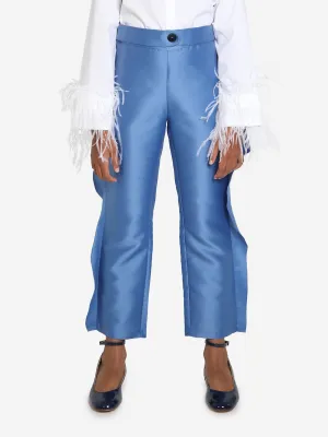 Mama Luma Mädchen Rüschenhose in Blau