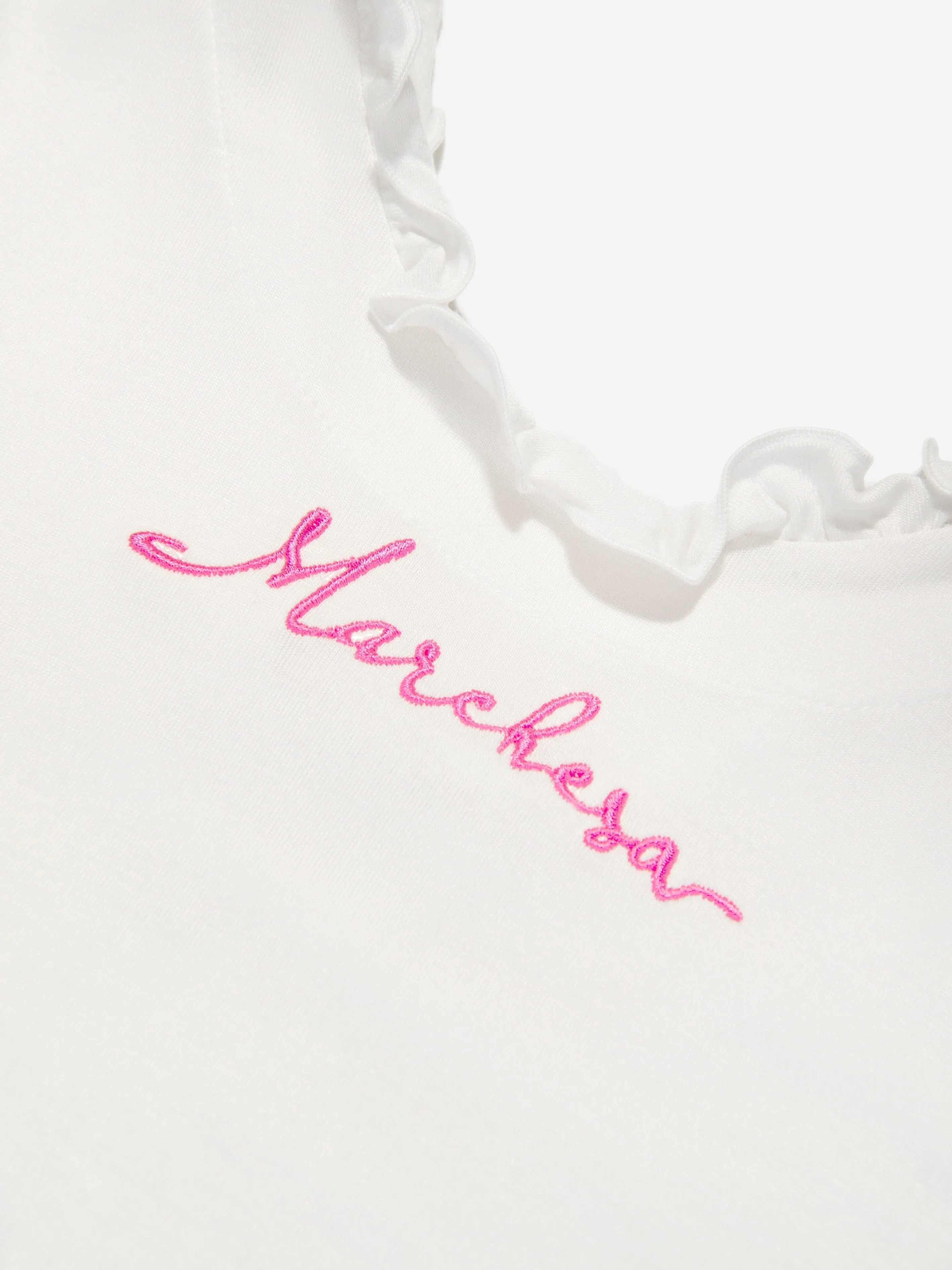 Marchesa Girls Logo Besticktes Blumenkleid in Mehrfarbig