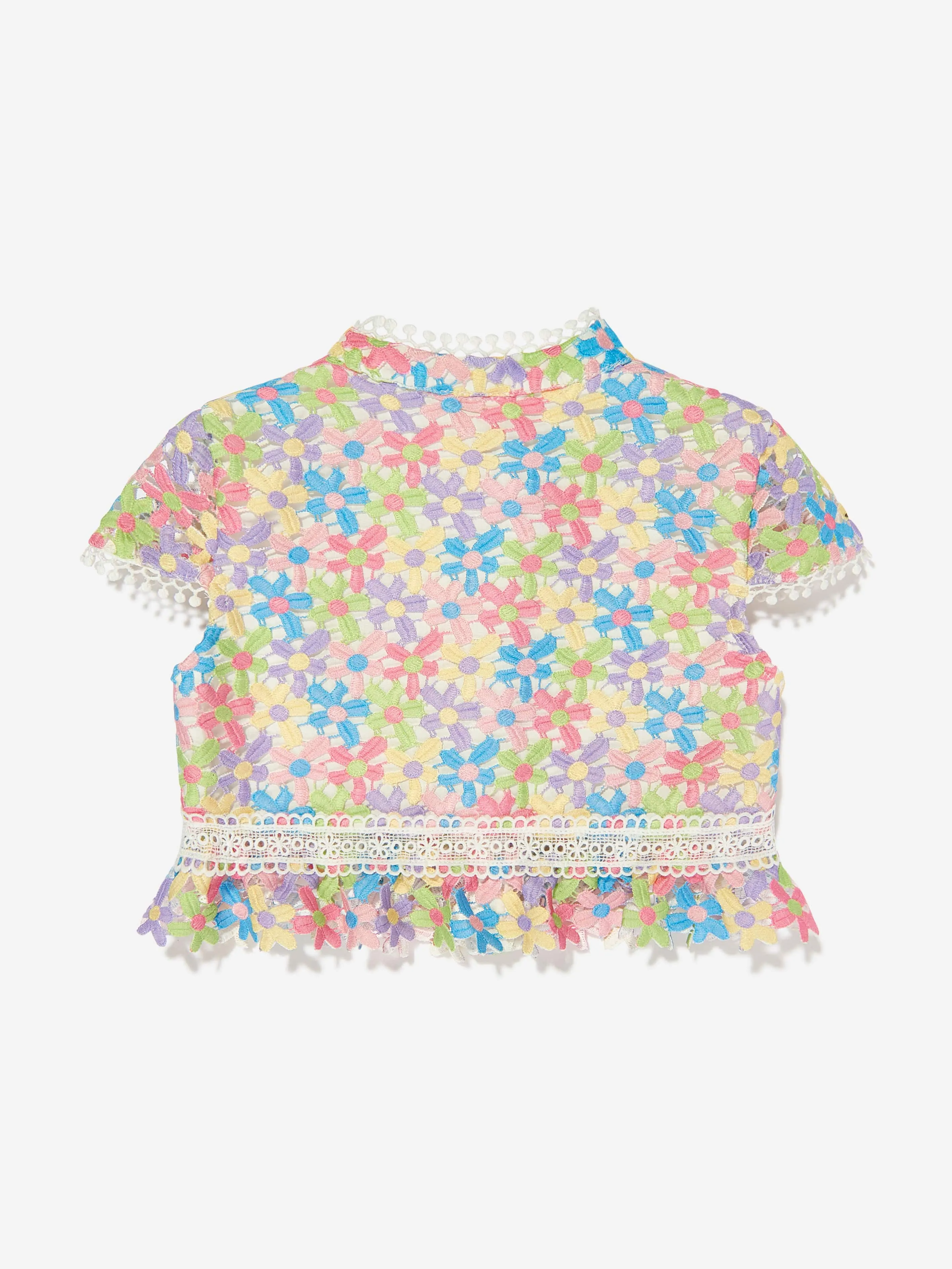 Marlo Girls Giselle Besticktes Top in Mehrfarbig