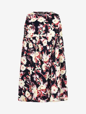MARNI Mädchen & Gelbes Blumenmuster Viskosekleid