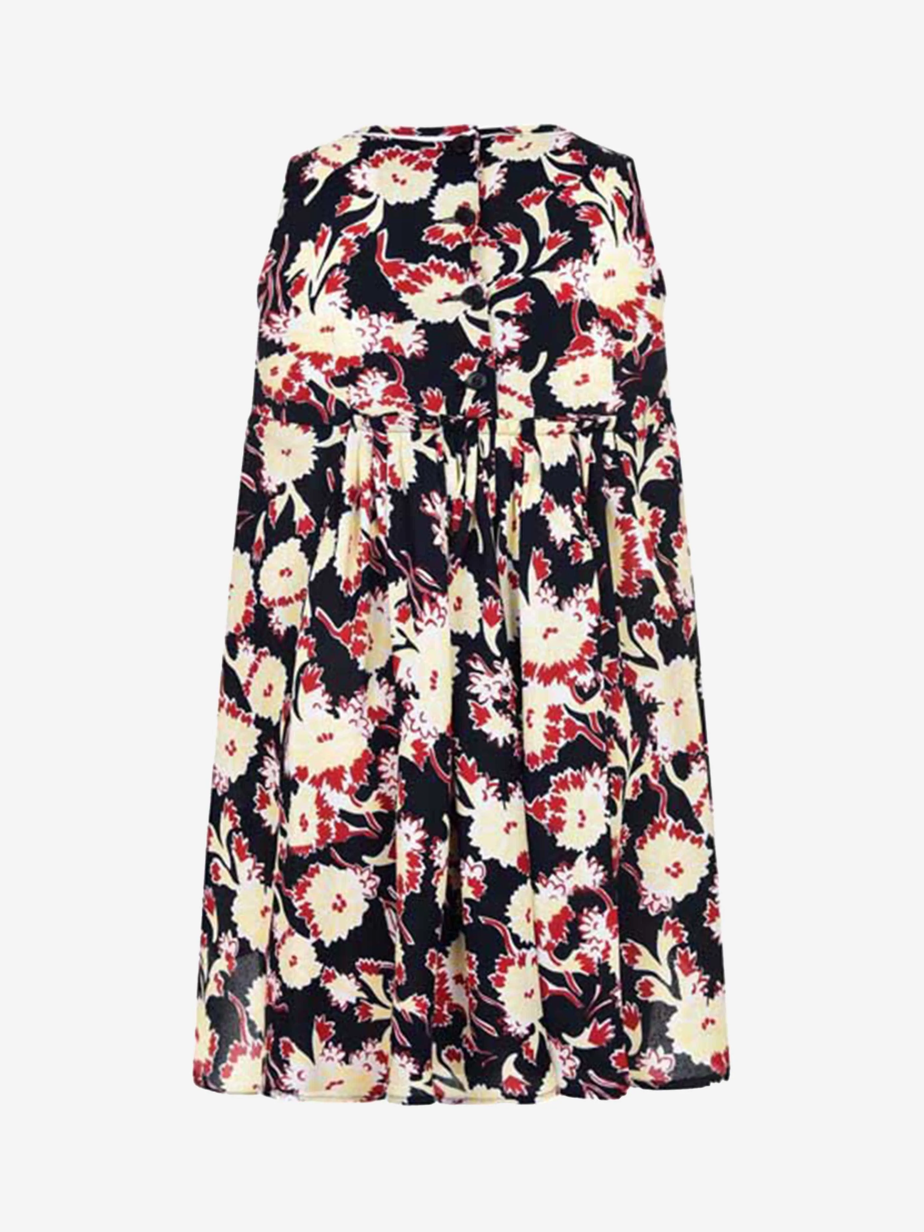 MARNI Mädchen & Gelbes Blumenmuster Viskosekleid
