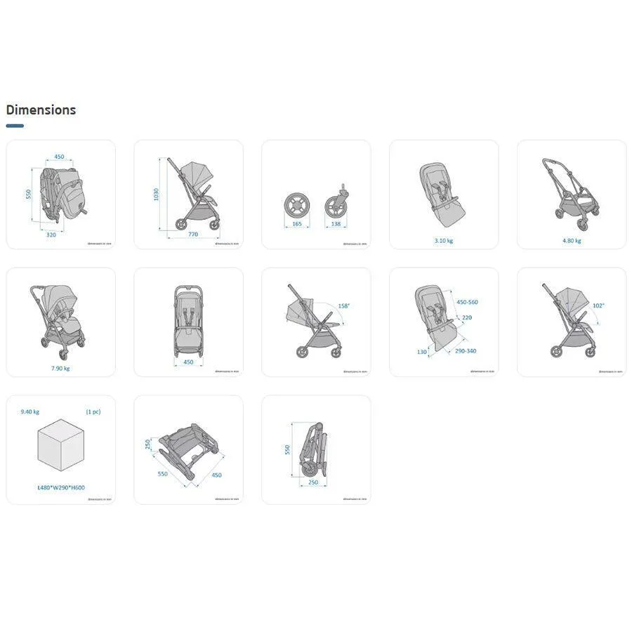 Maxi Cosi Leona Ultra-Kompakt-Kinderwagen Babykids Maxi Cosi