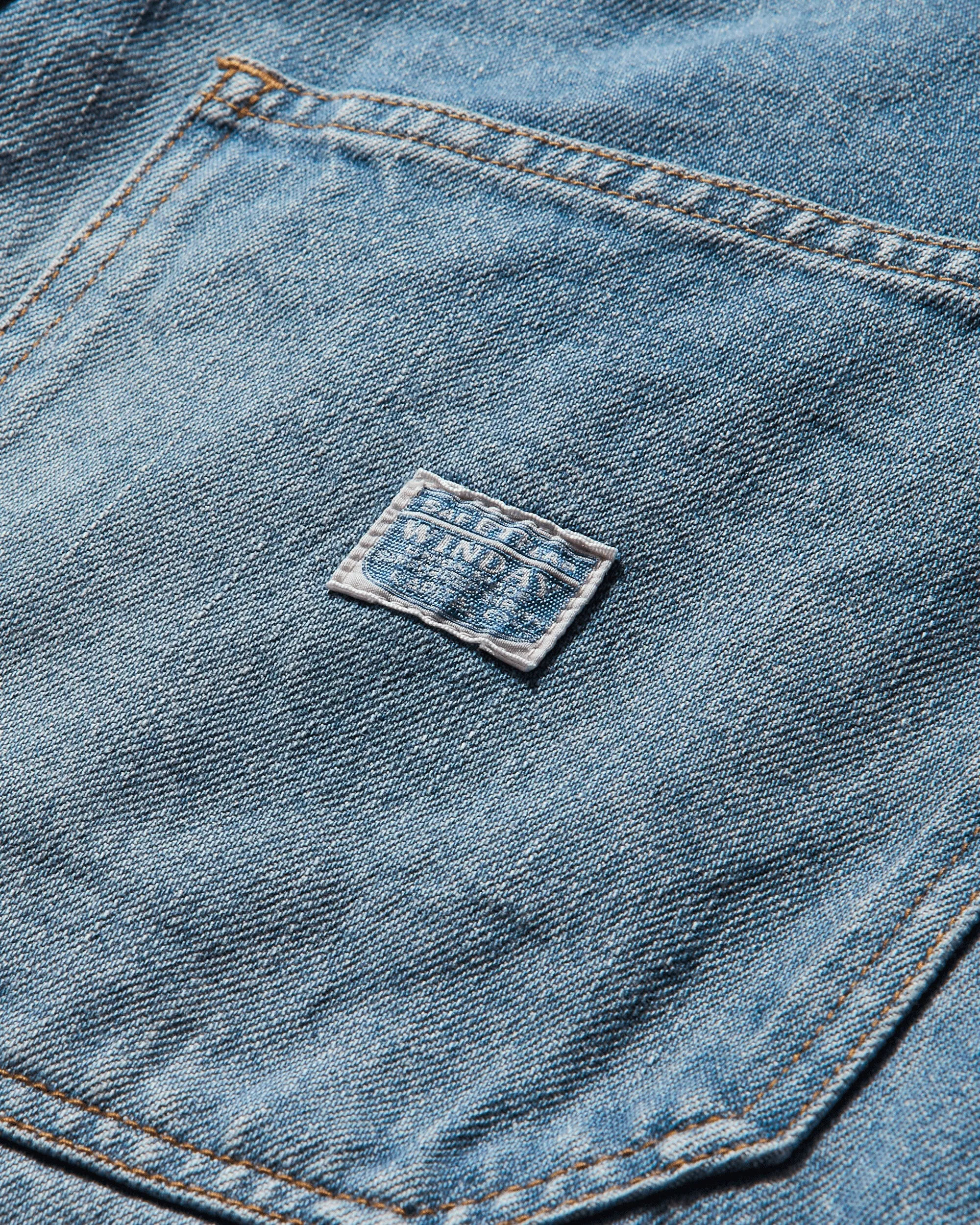 Herren 14oz Denim Shorts (Studs Remake) Blau