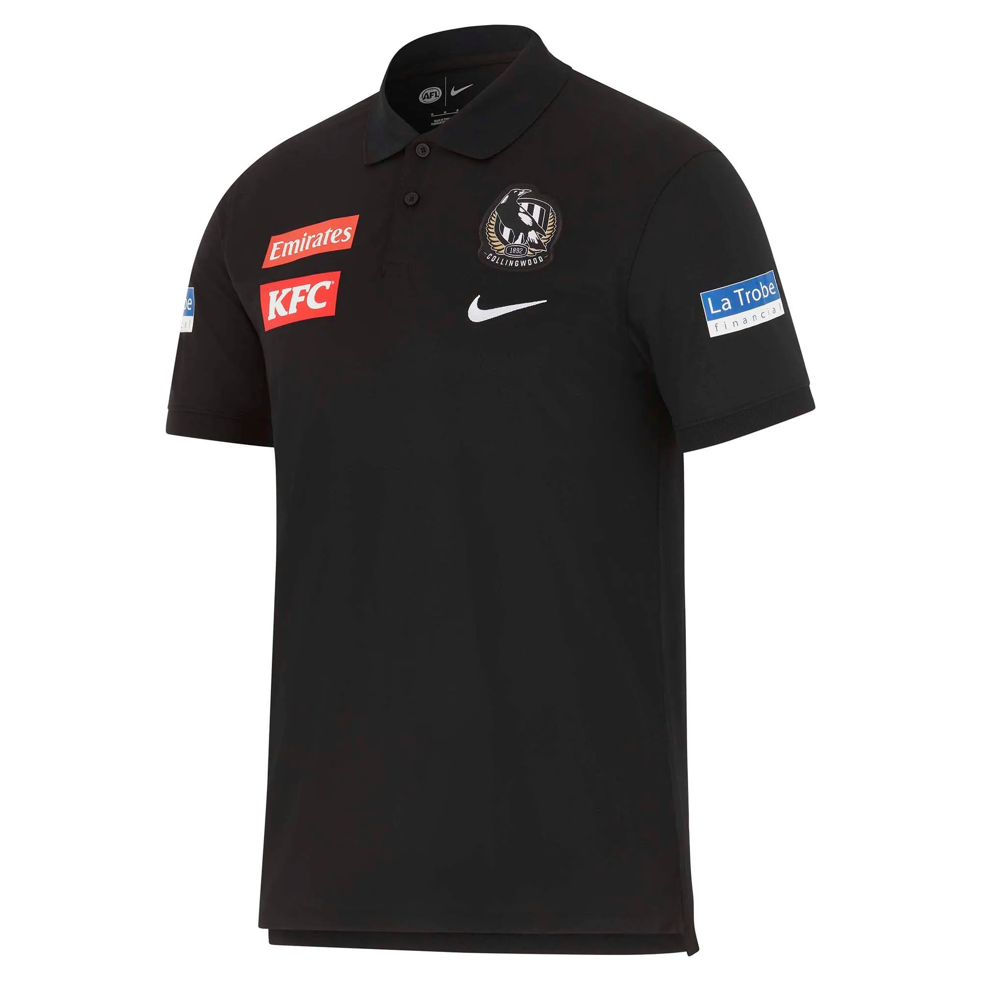 Herren AFL Collingwood Magpies Football Club 2024 Medien-Polo