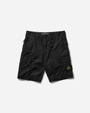 Herren Cargo-Shorts in gefärbtem Schwarz