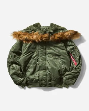 Herren N-2B Heritage Winterjacke Salbeigrün