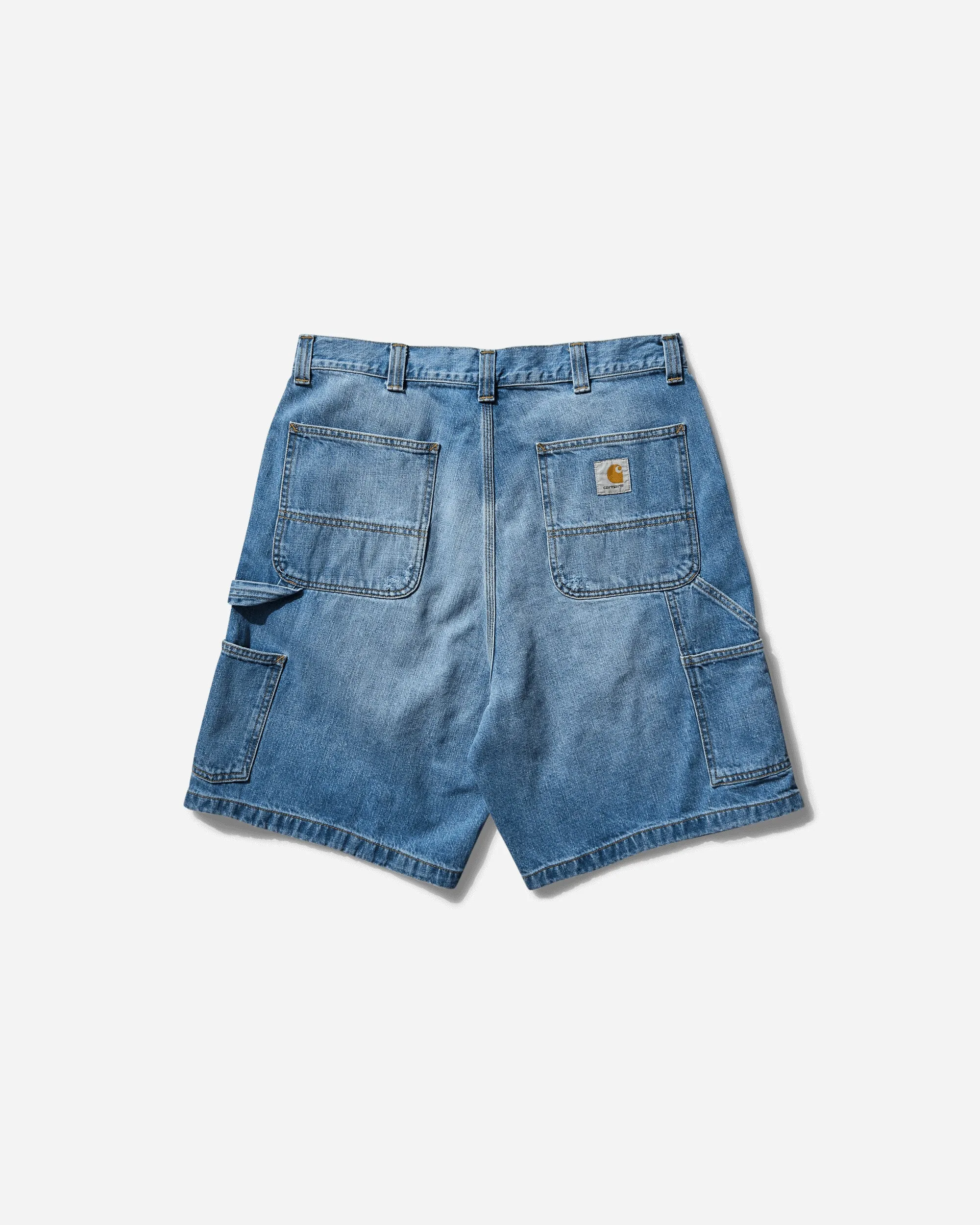 Herren OG Single-Knie-Shorts Blau (Burst Washed)