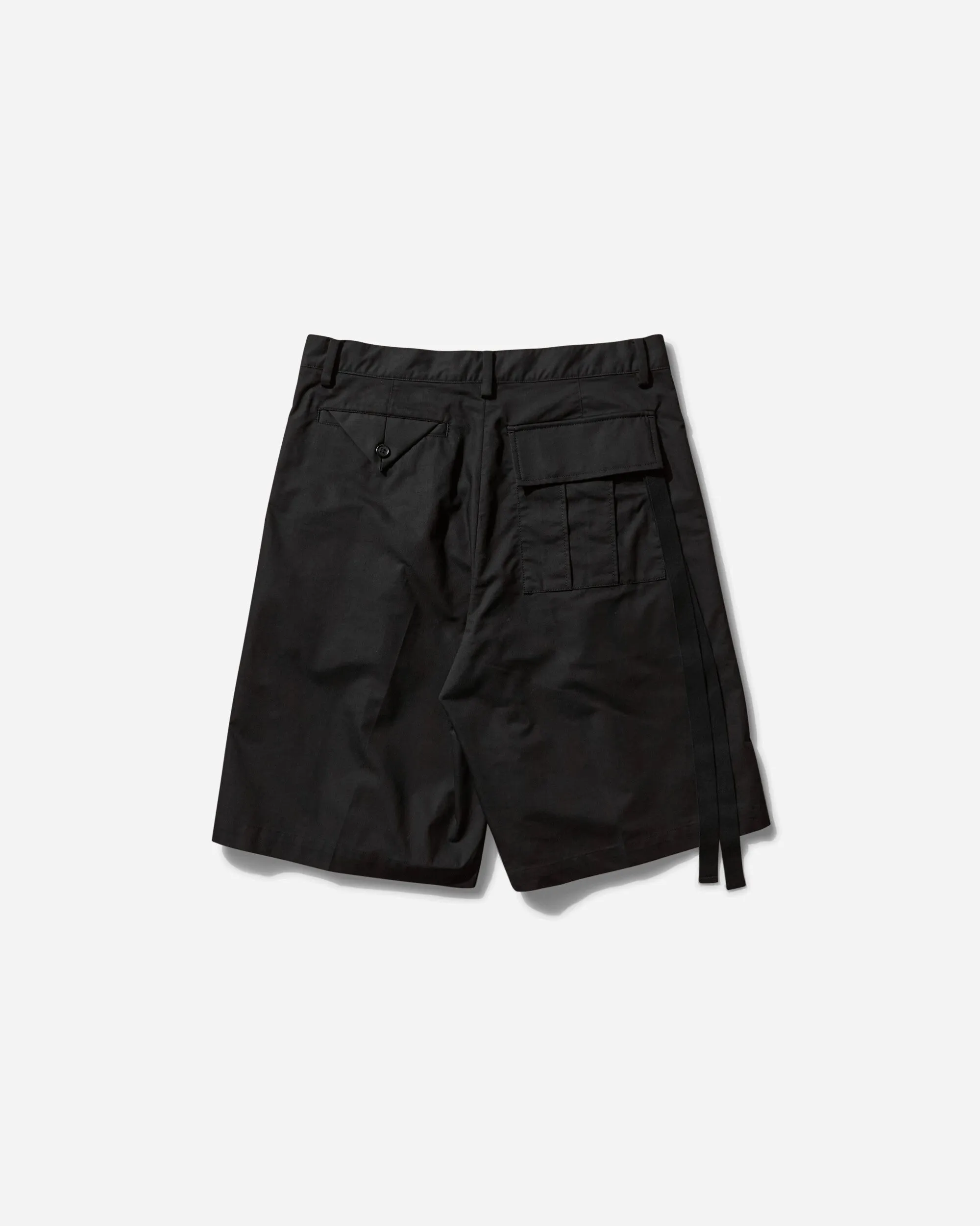 Herren Plisseé-Shorts Schwarz