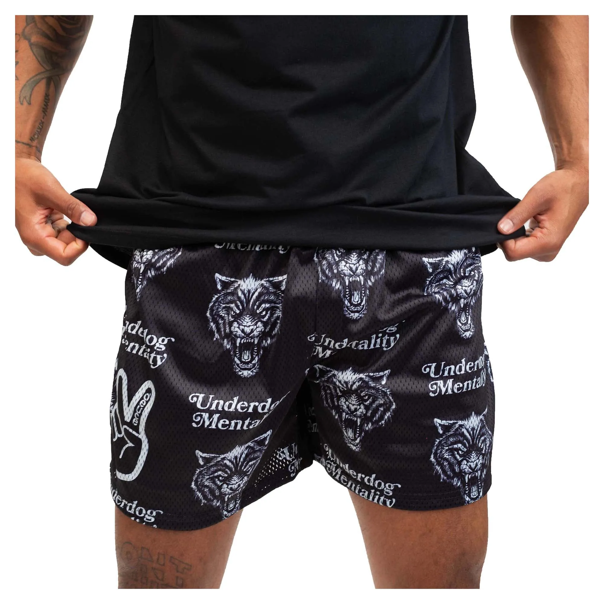 Herren Underdog-Mentalität Mesh-Shorts