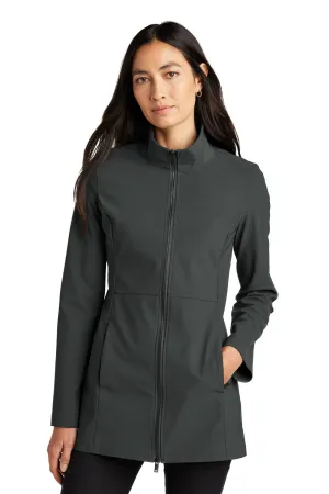 Mercer Mettle Damen Faille wasserdichte Softshell-Jacke mit Vollreißverschluss - Ankergrau