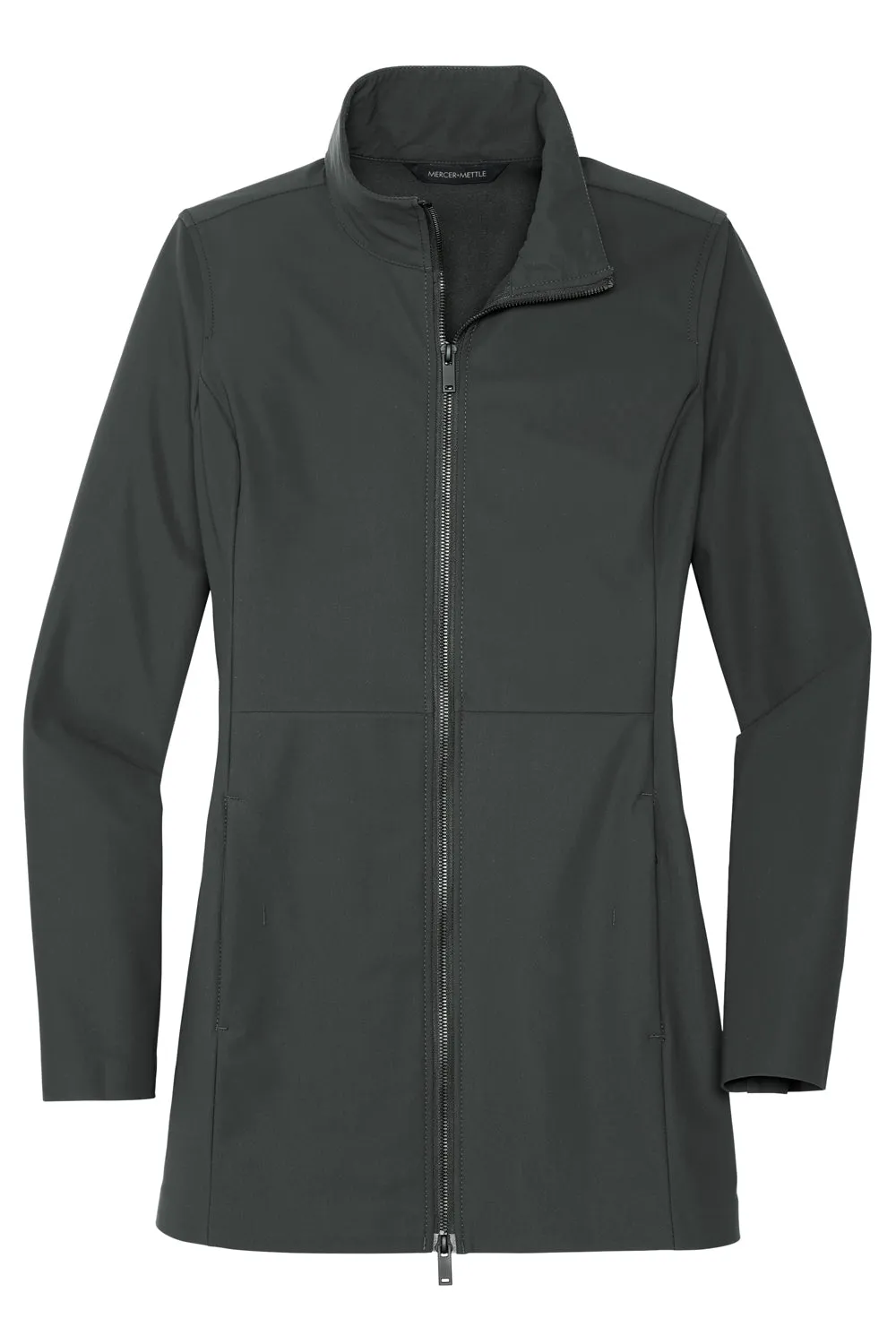 Mercer Mettle Damen Faille wasserdichte Softshell-Jacke mit Vollreißverschluss - Ankergrau