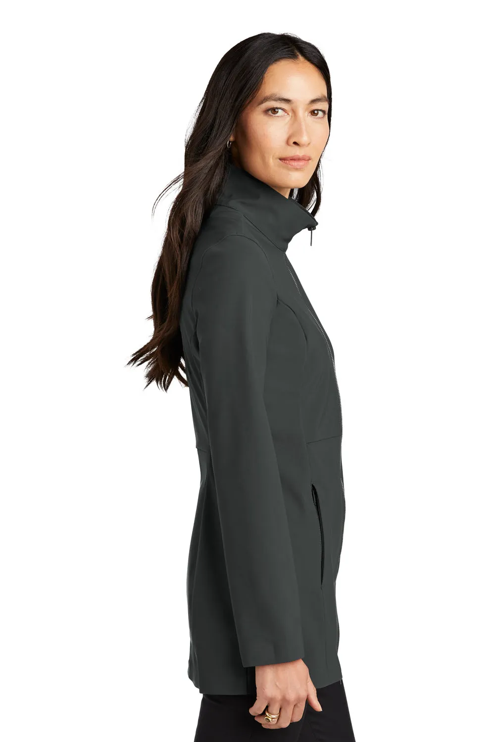 Mercer Mettle Damen Faille wasserdichte Softshell-Jacke mit Vollreißverschluss - Ankergrau