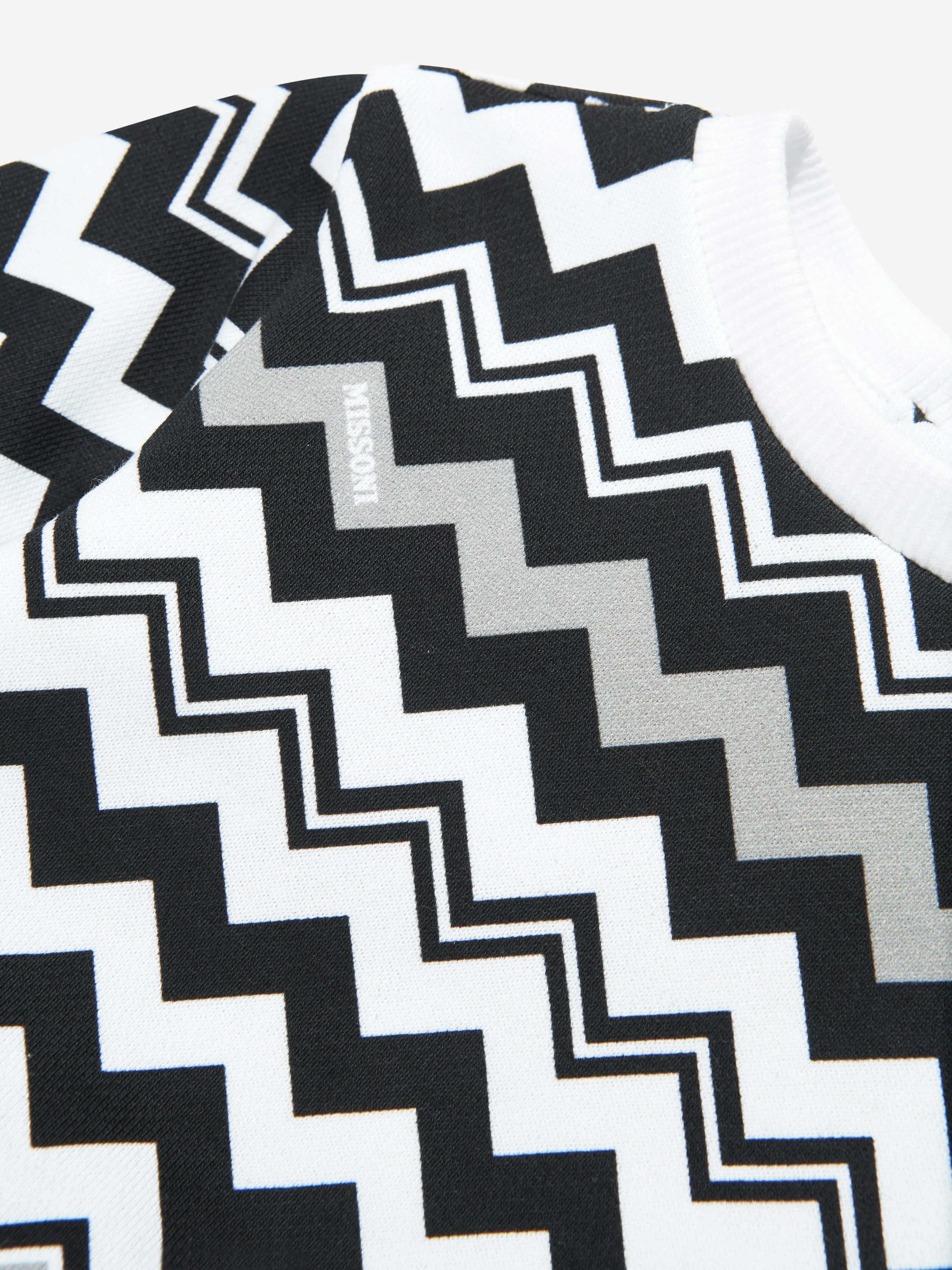 Missoni Baby Jungen Zickzack Sweatshirt in Schwarz