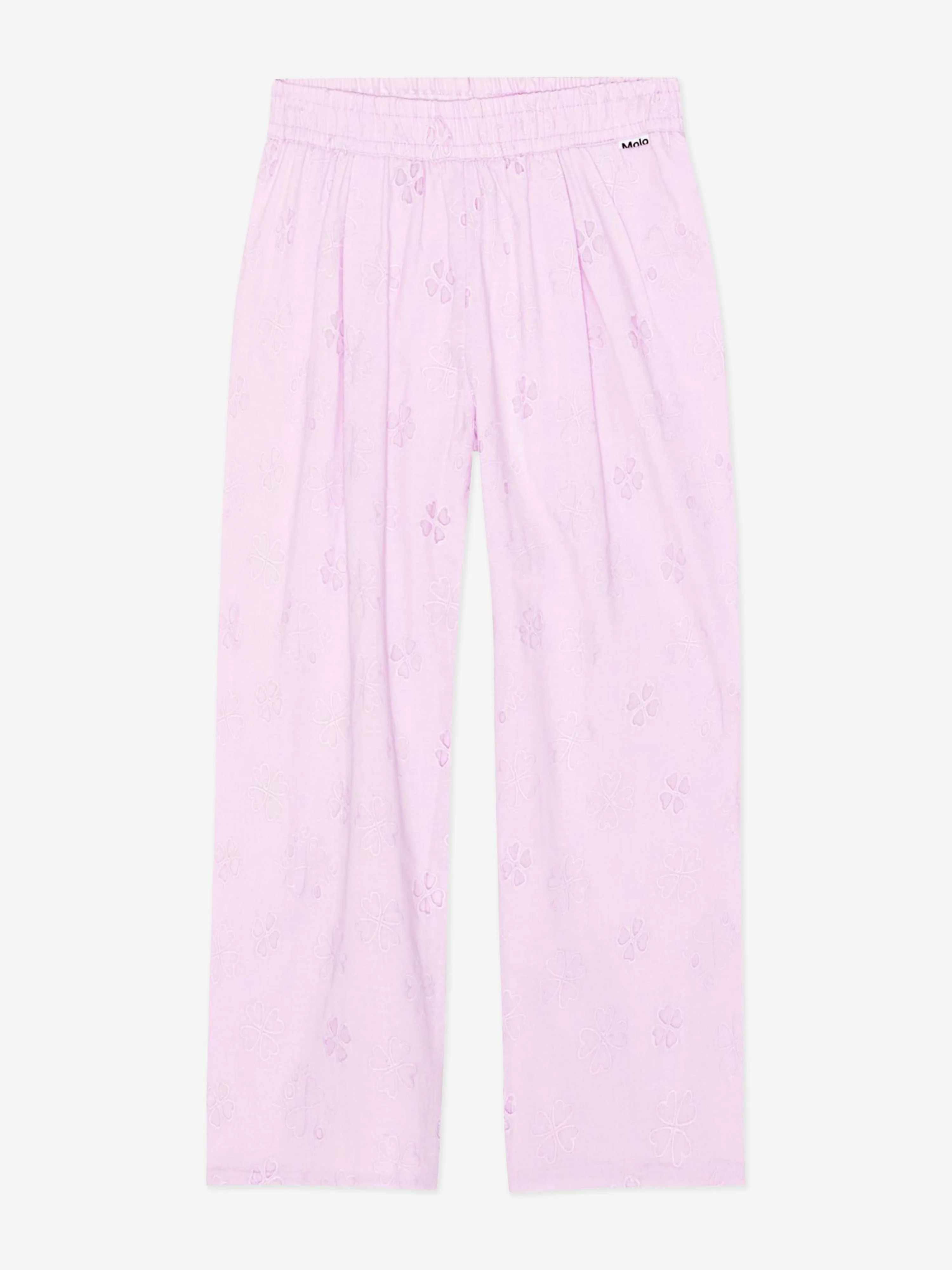 Molo Mädchen Blumenmuster Hose in Rosa