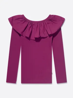 Molo Mädchen Langarm T-Shirt in Lila
