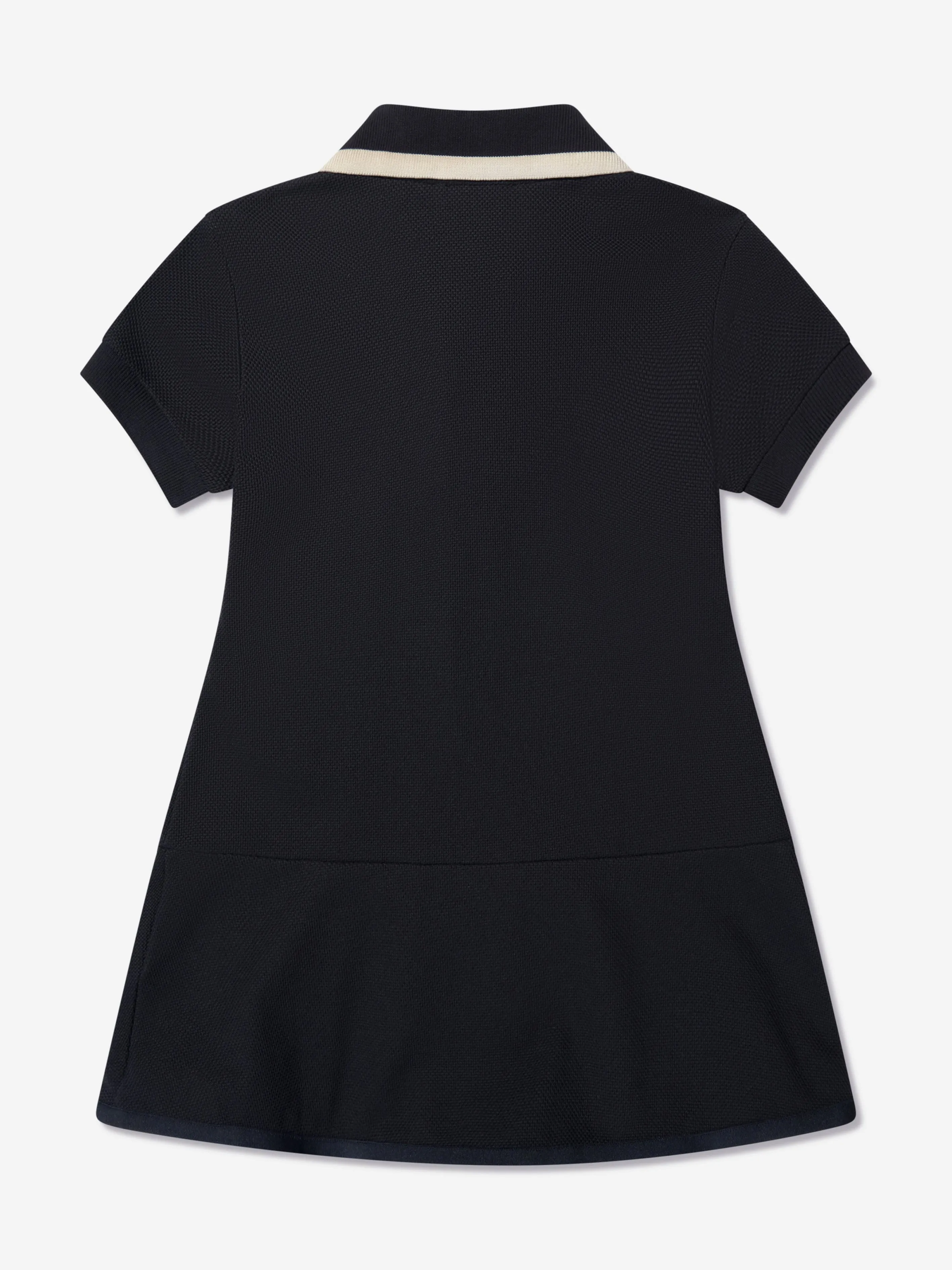 Moncler Enfant Mädchen Logo Polo-Kleid in Marine