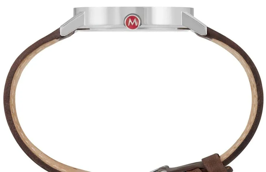 Mondaine Uhren Mondaine Classic Vegan Traubenleder Armbanduhr