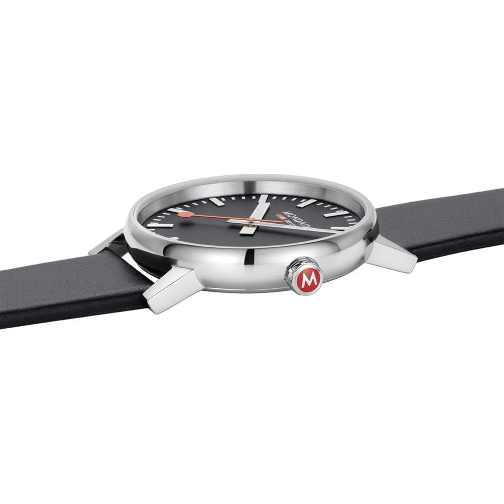 Mondaine Uhren Mondaine Evo2 Schwarze Uhr
