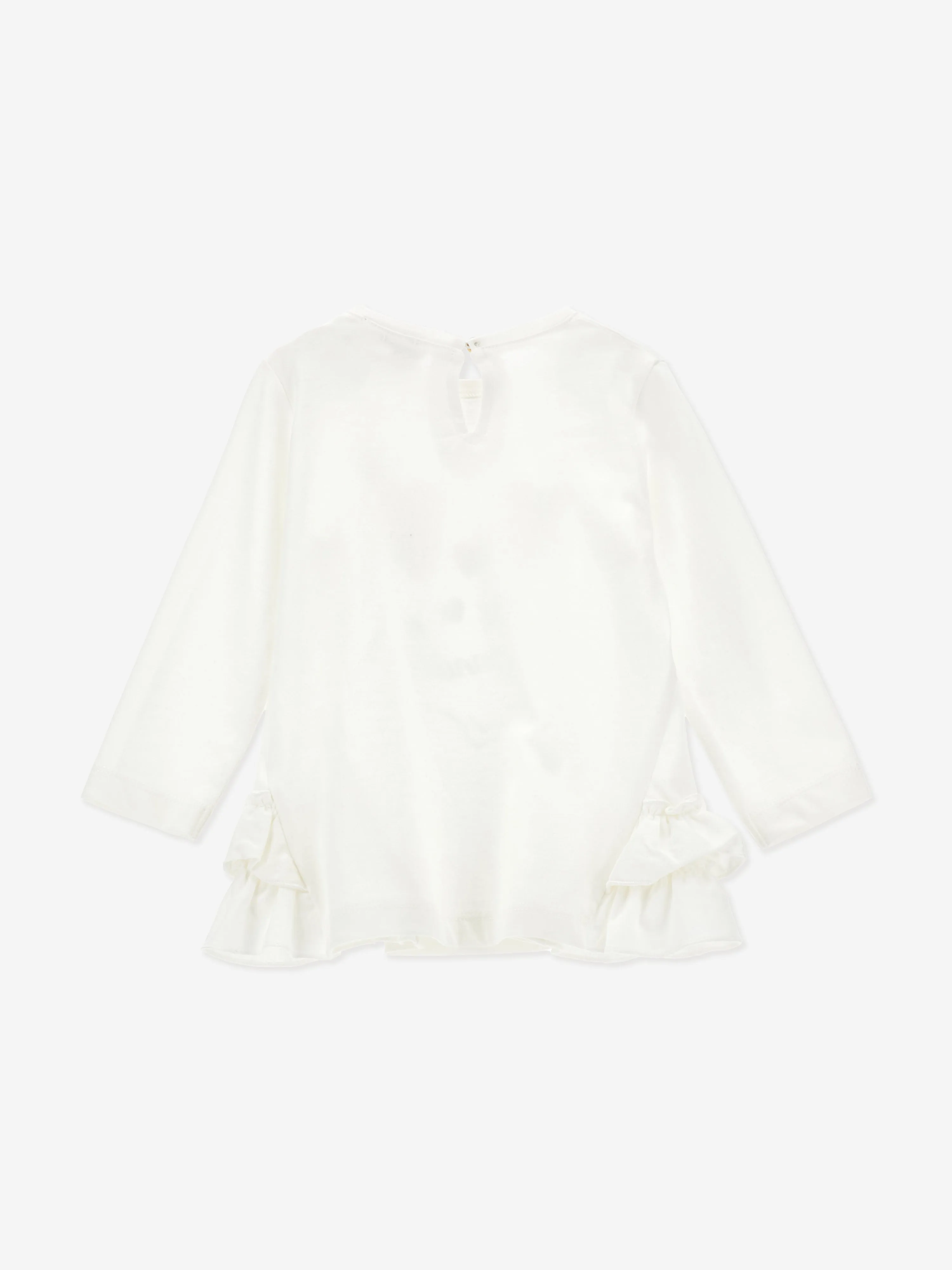 Monnalisa Baby Mädchen Kopfhörer Maxi T-Shirt in Weiß