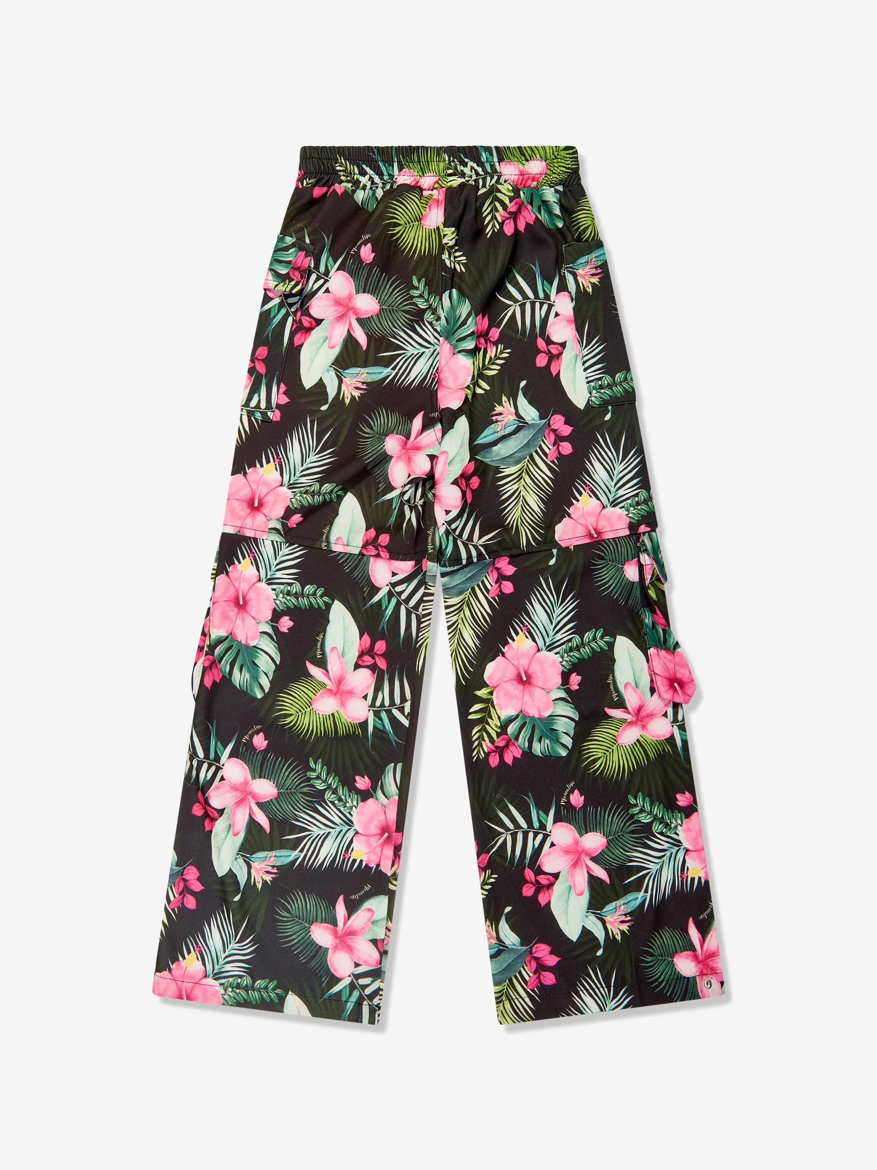 Monnalisa Mädchen Jungle Cargo Hose in Schwarz