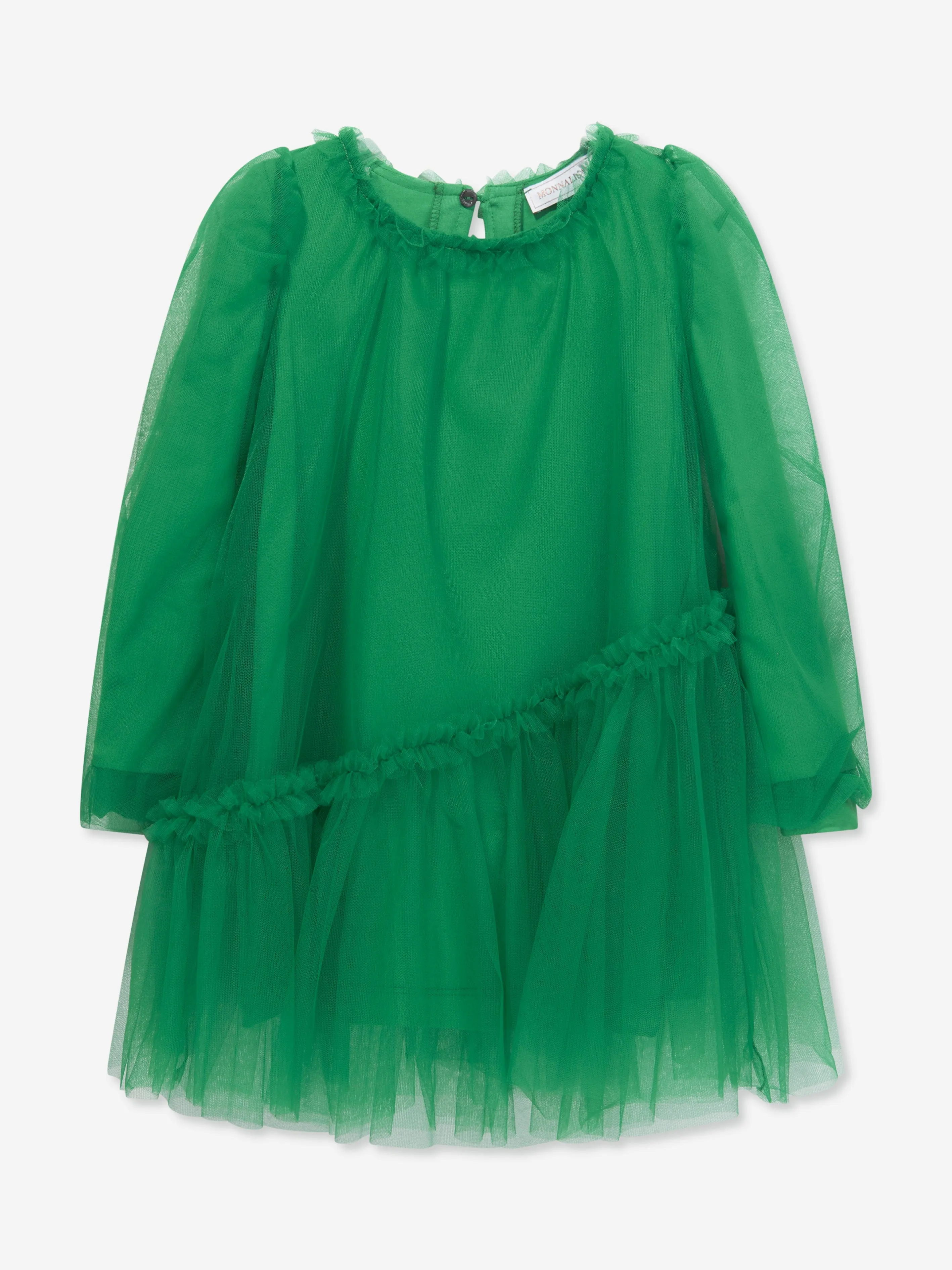 Monnalisa Mädchen Tüll Anlasskleid in Grün