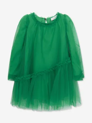 Monnalisa Mädchen Tüll Anlasskleid in Grün