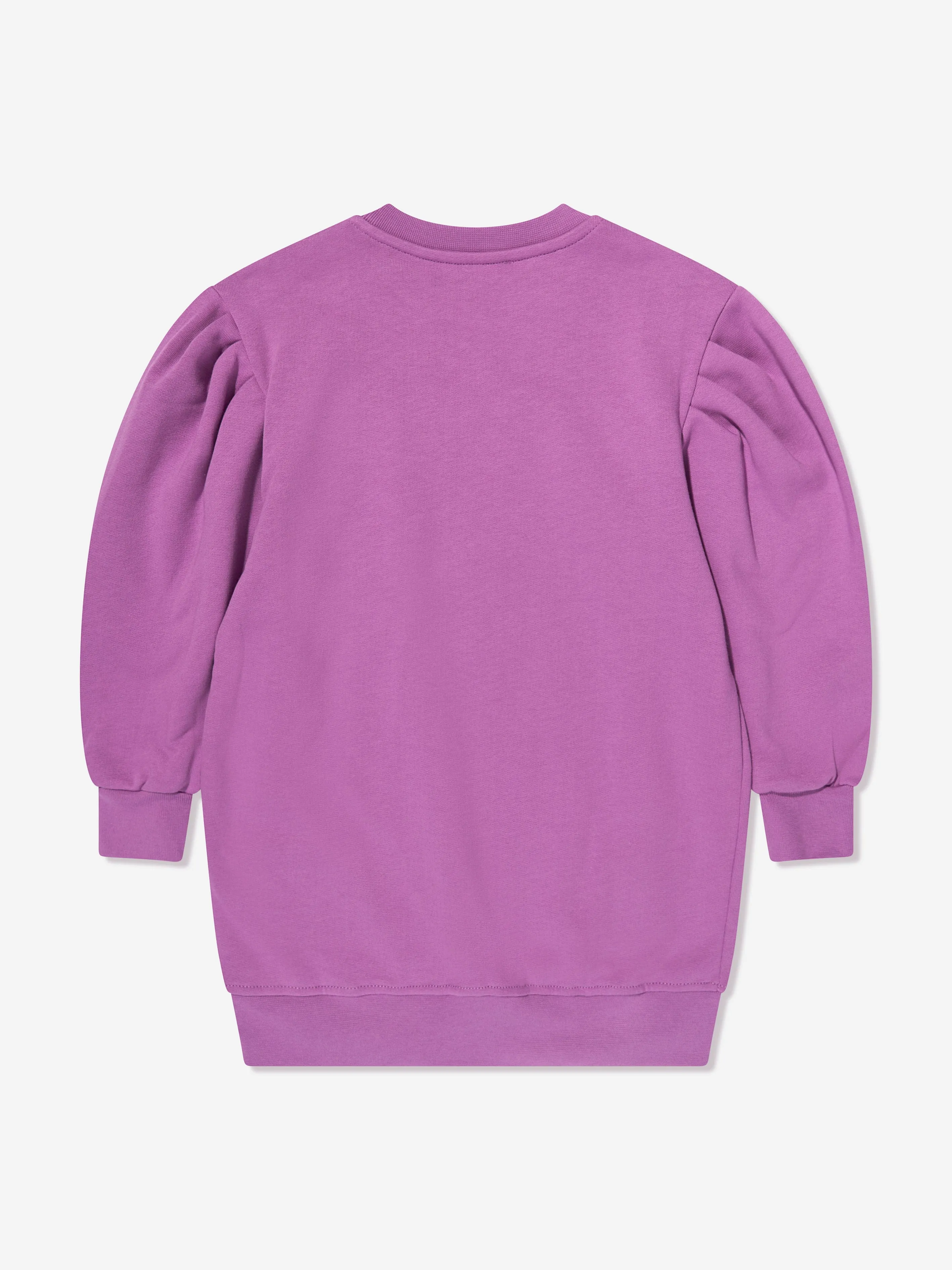MSGM Mädchen Logo Strickkleid in Lila