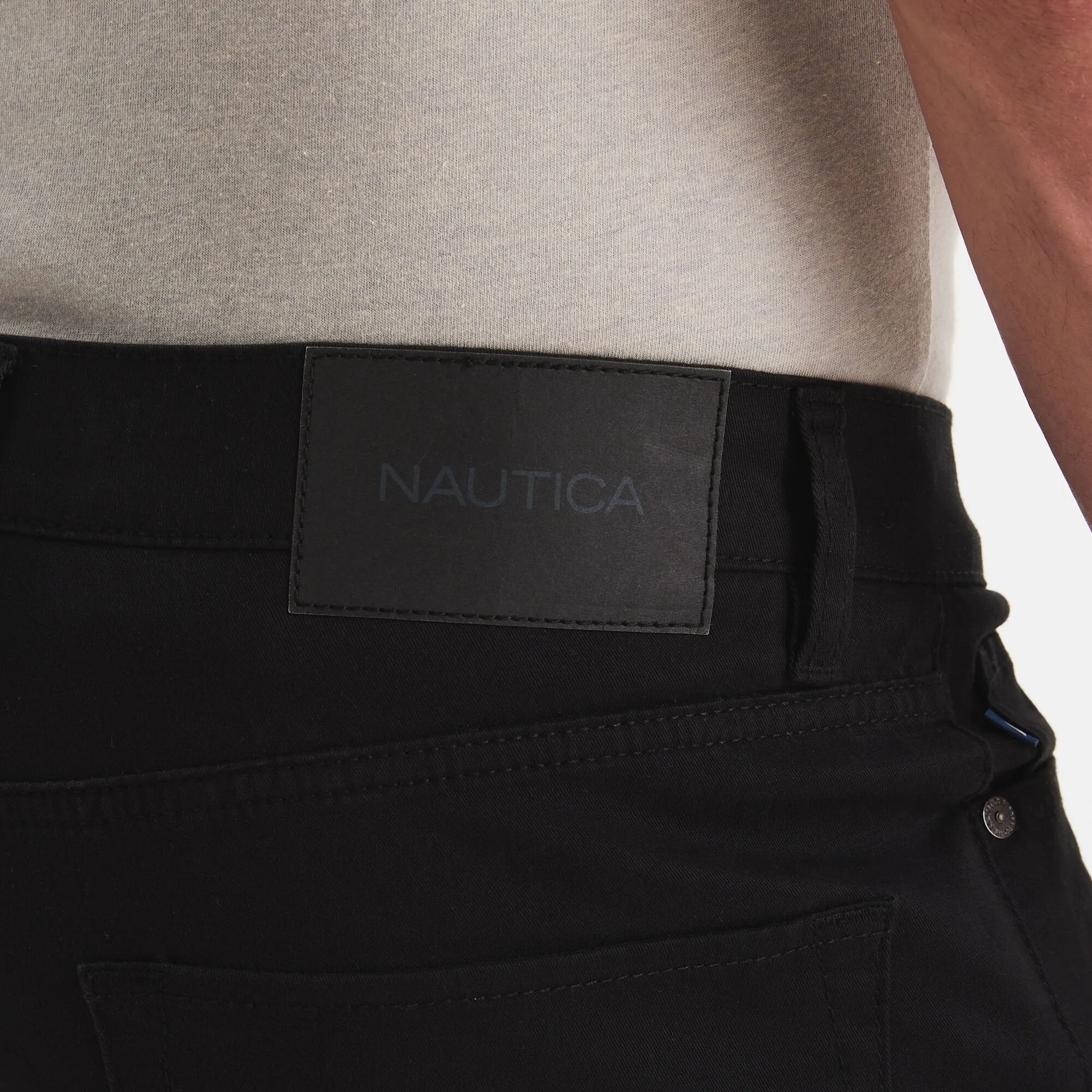 Nautica Herren Hose mit gerader Passform und Stretch