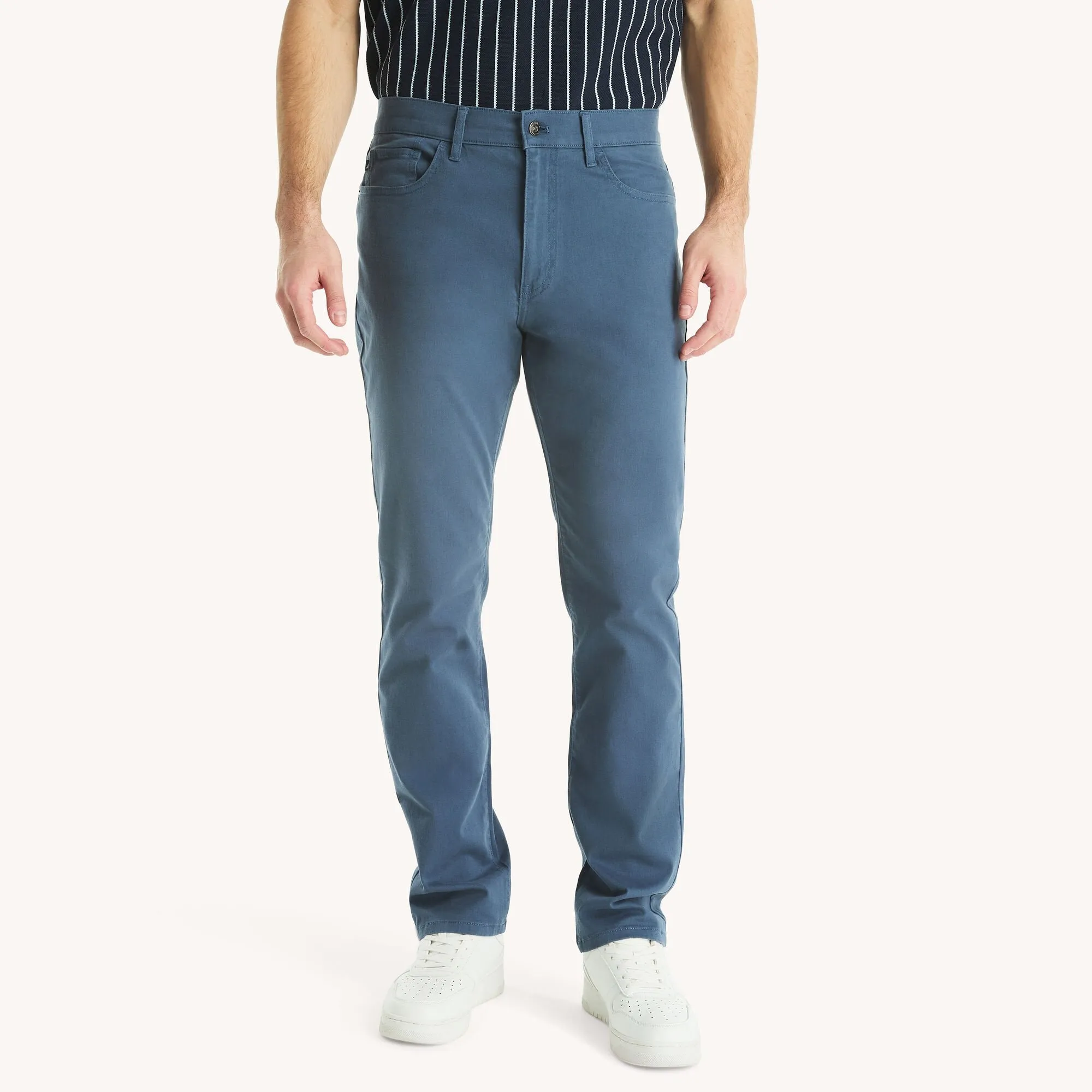 Nautica Herren Hose mit gerader Passform und Stretch