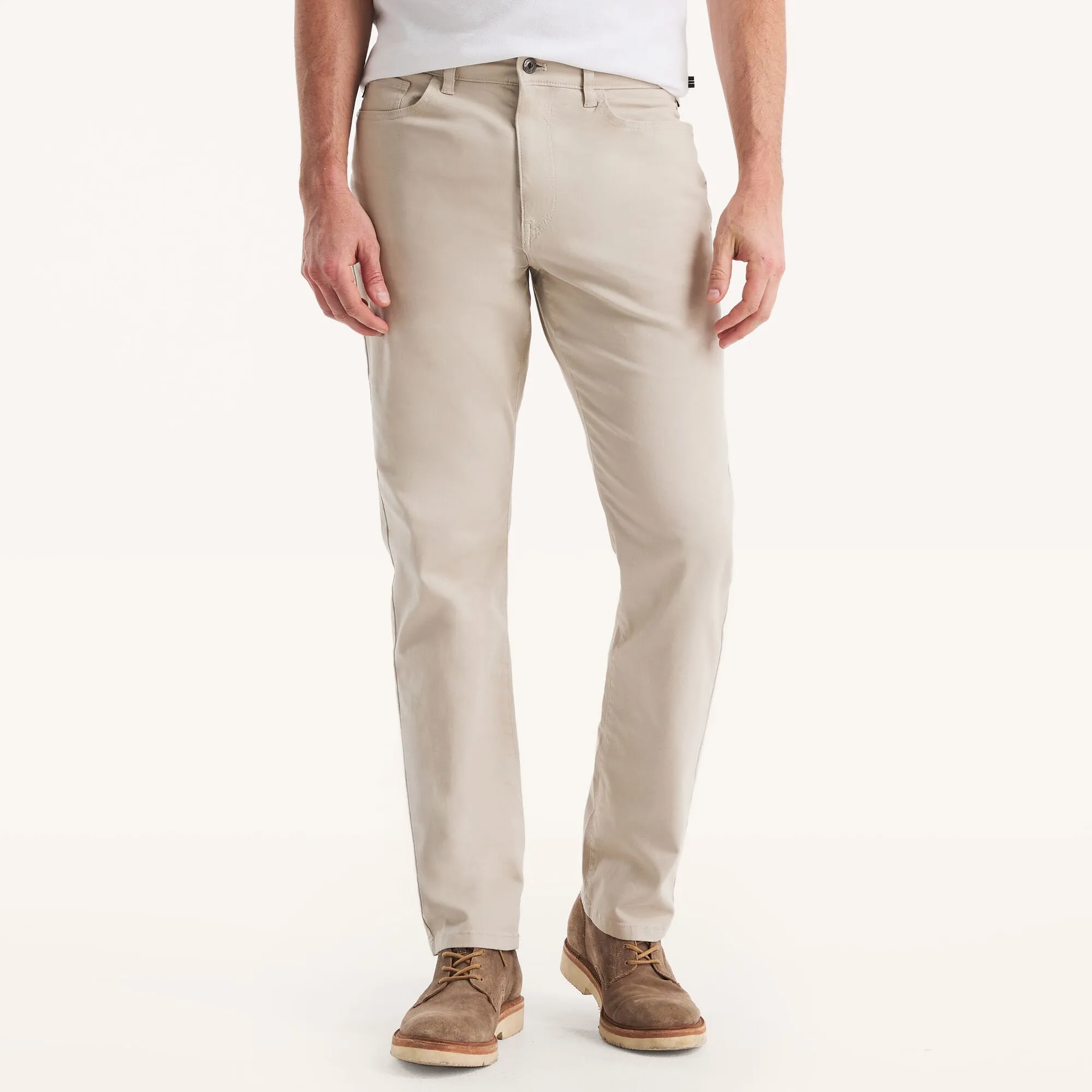 Nautica Herren Hose mit gerader Passform und Stretch